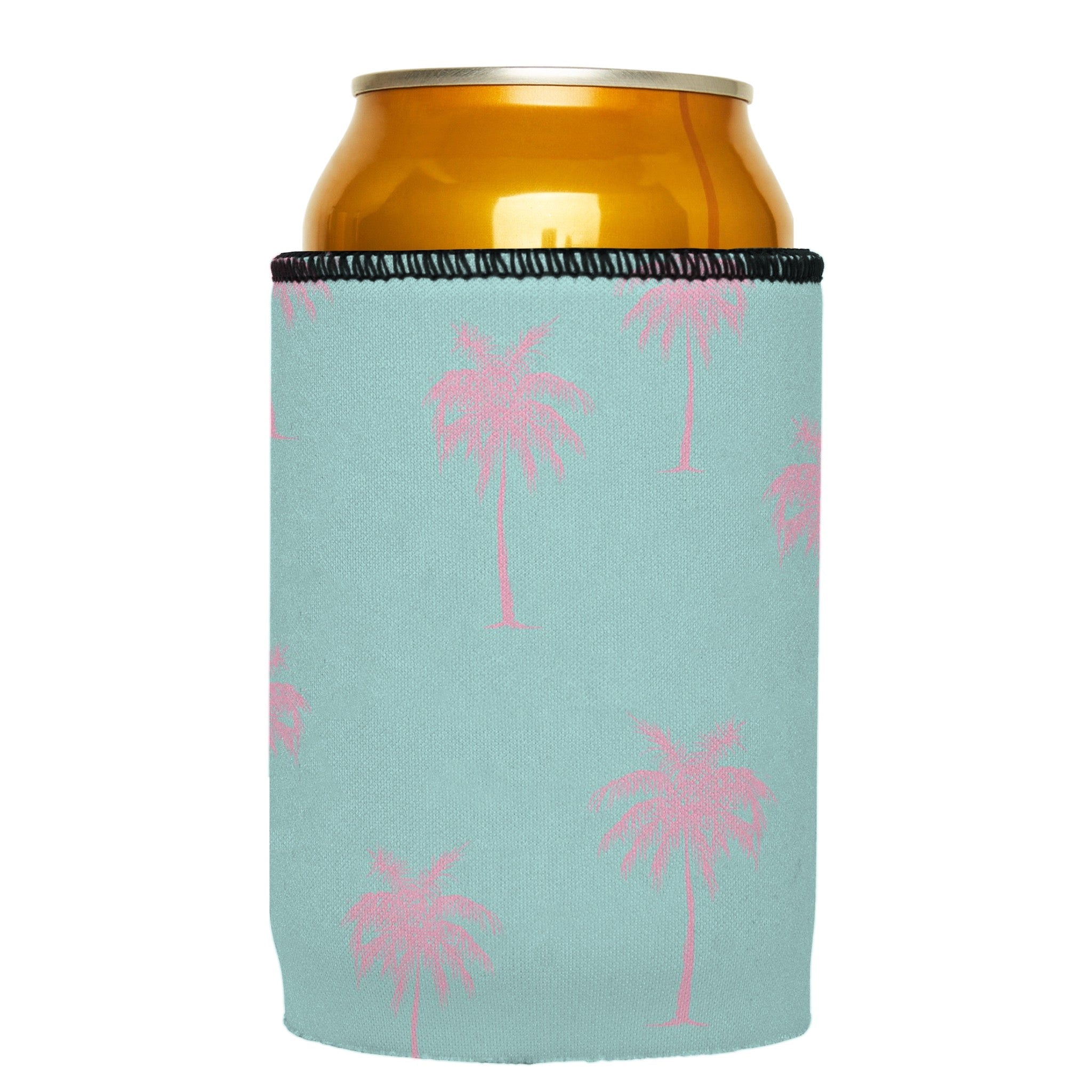 Stubbyz Palm Trees Pink Aqua Stubby Cooler 2-Pack