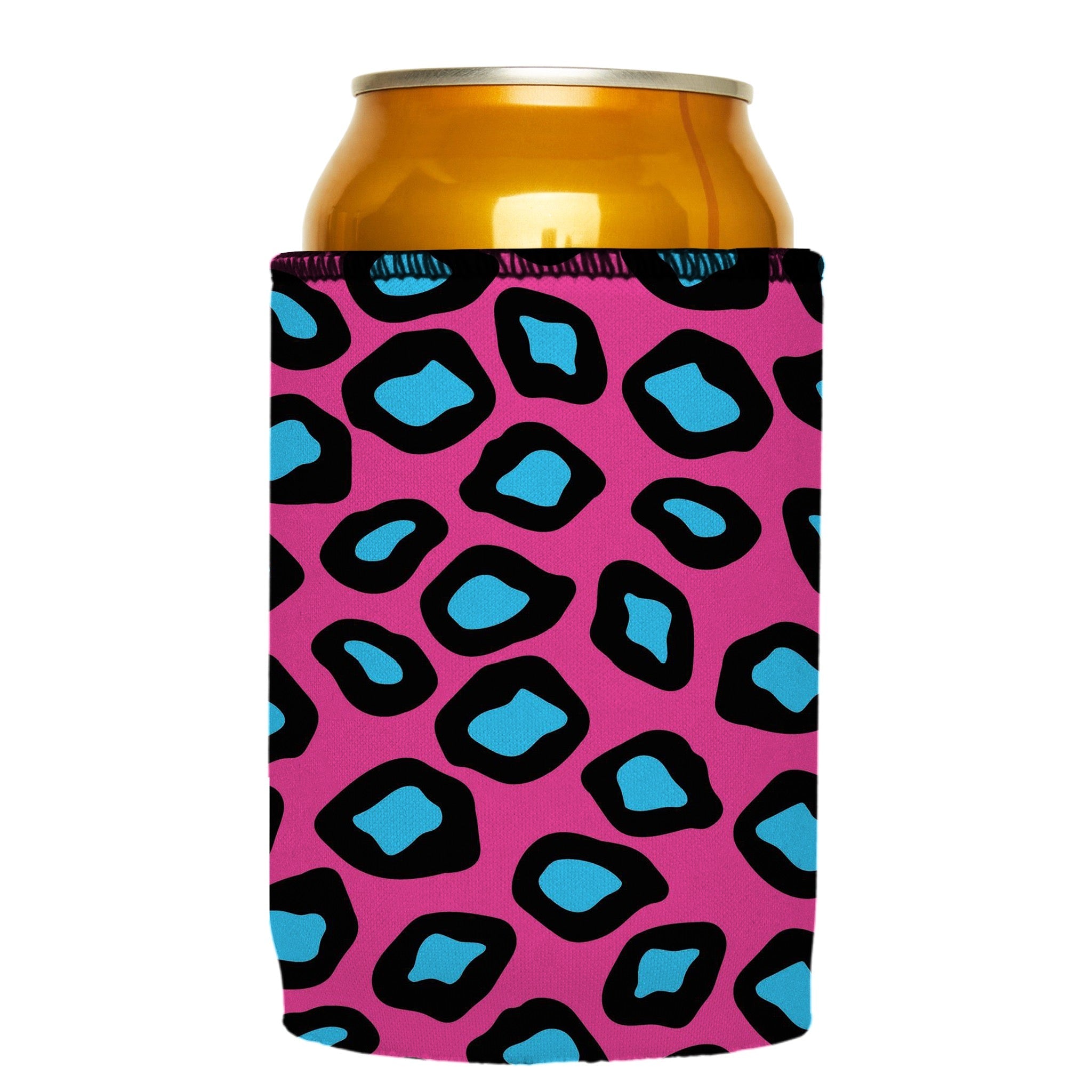 Stubbyz Pink Leopard Print Stubby Cooler 2-Pack