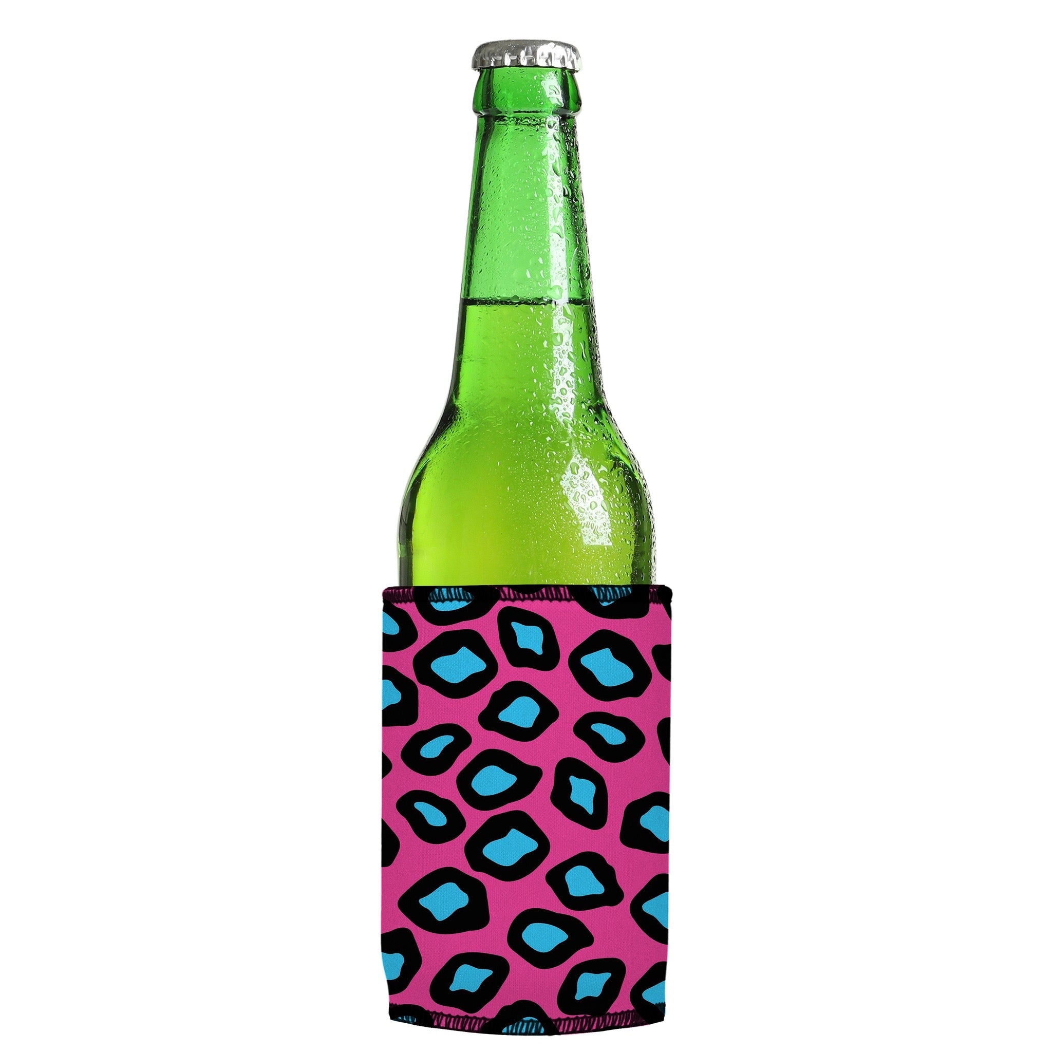 Stubbyz Pink Leopard Print Stubby Cooler 2-Pack