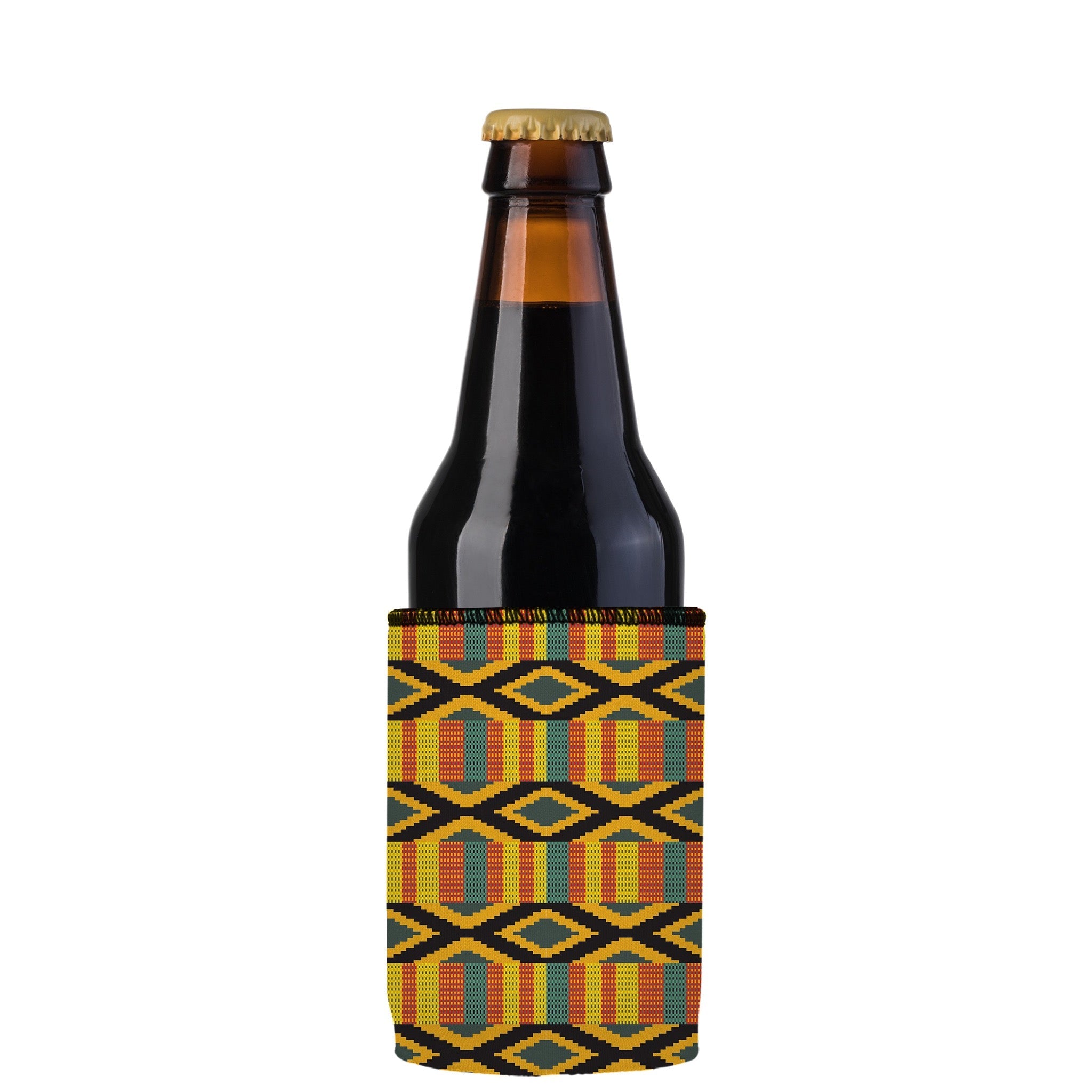 Stubbyz Ghana Kente Pattern Stubby Cooler 2-Pack