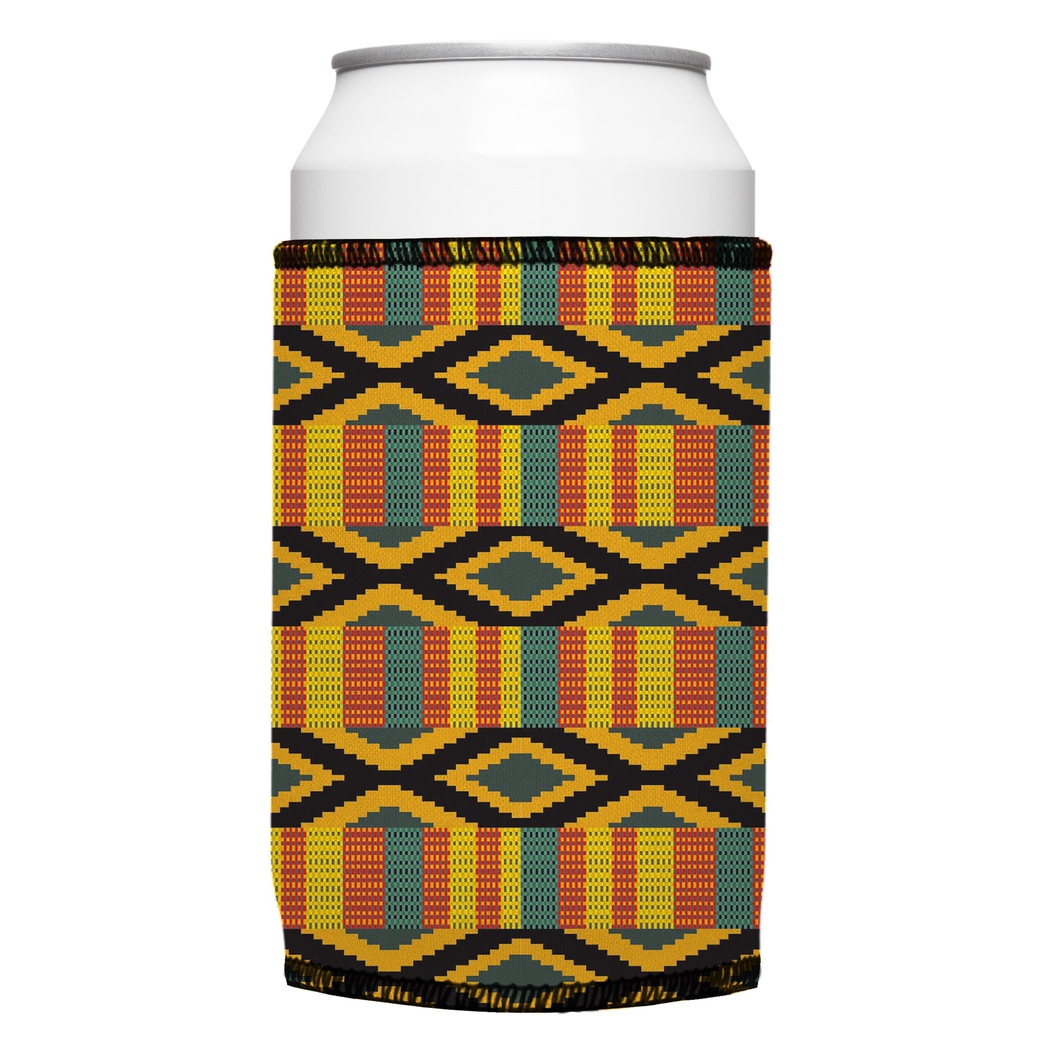 Stubbyz Ghana Kente Pattern Stubby Cooler 2-Pack
