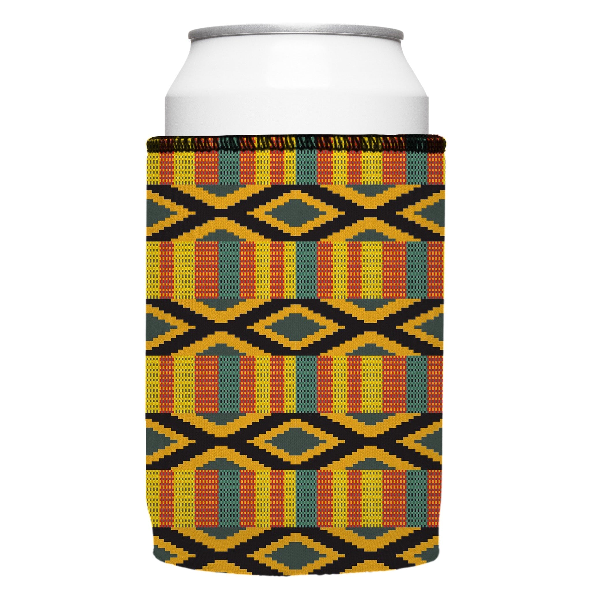 Stubbyz Ghana Kente Pattern Stubby Cooler 2-Pack