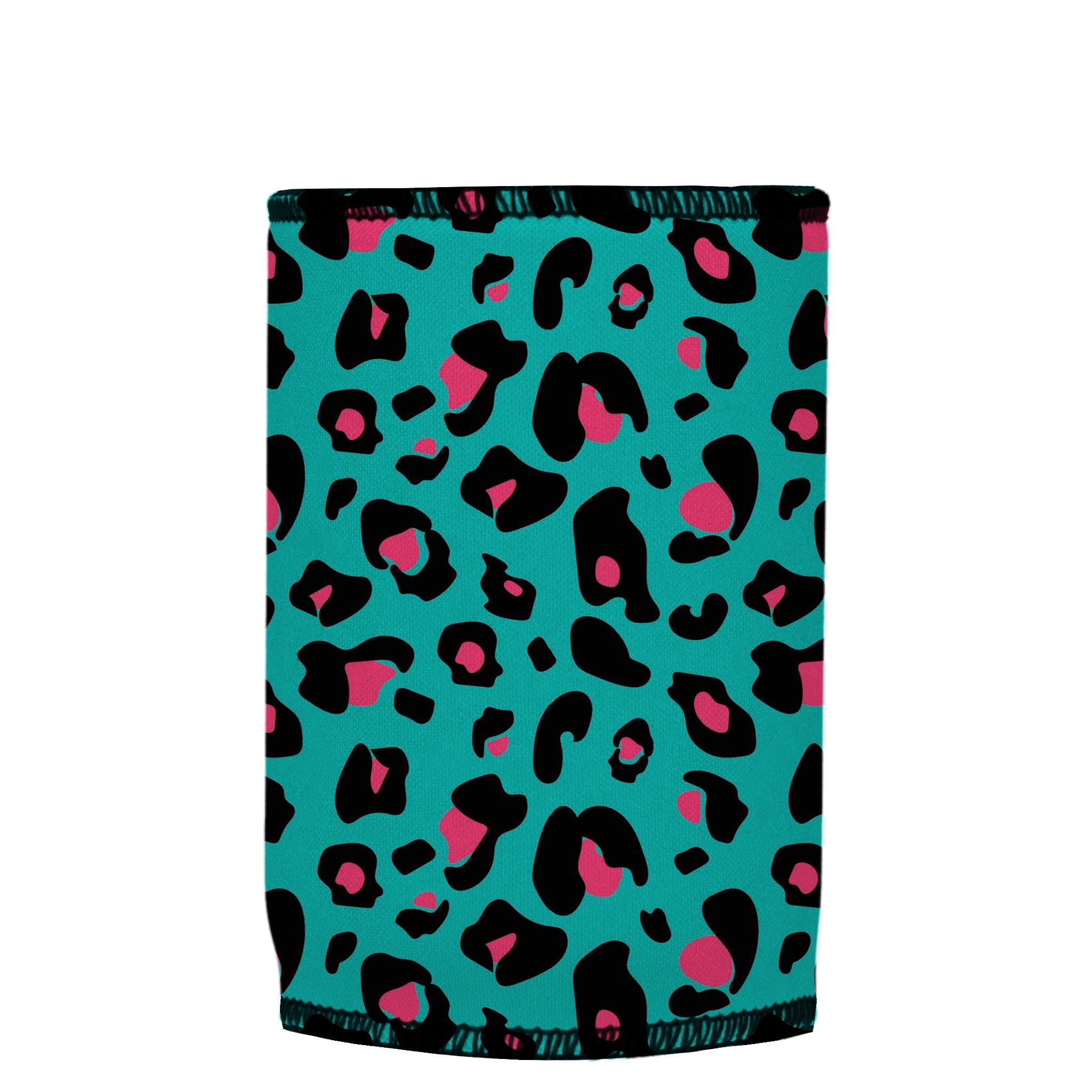 Stubbyz Teal Leopard Pattern Stubby Cooler