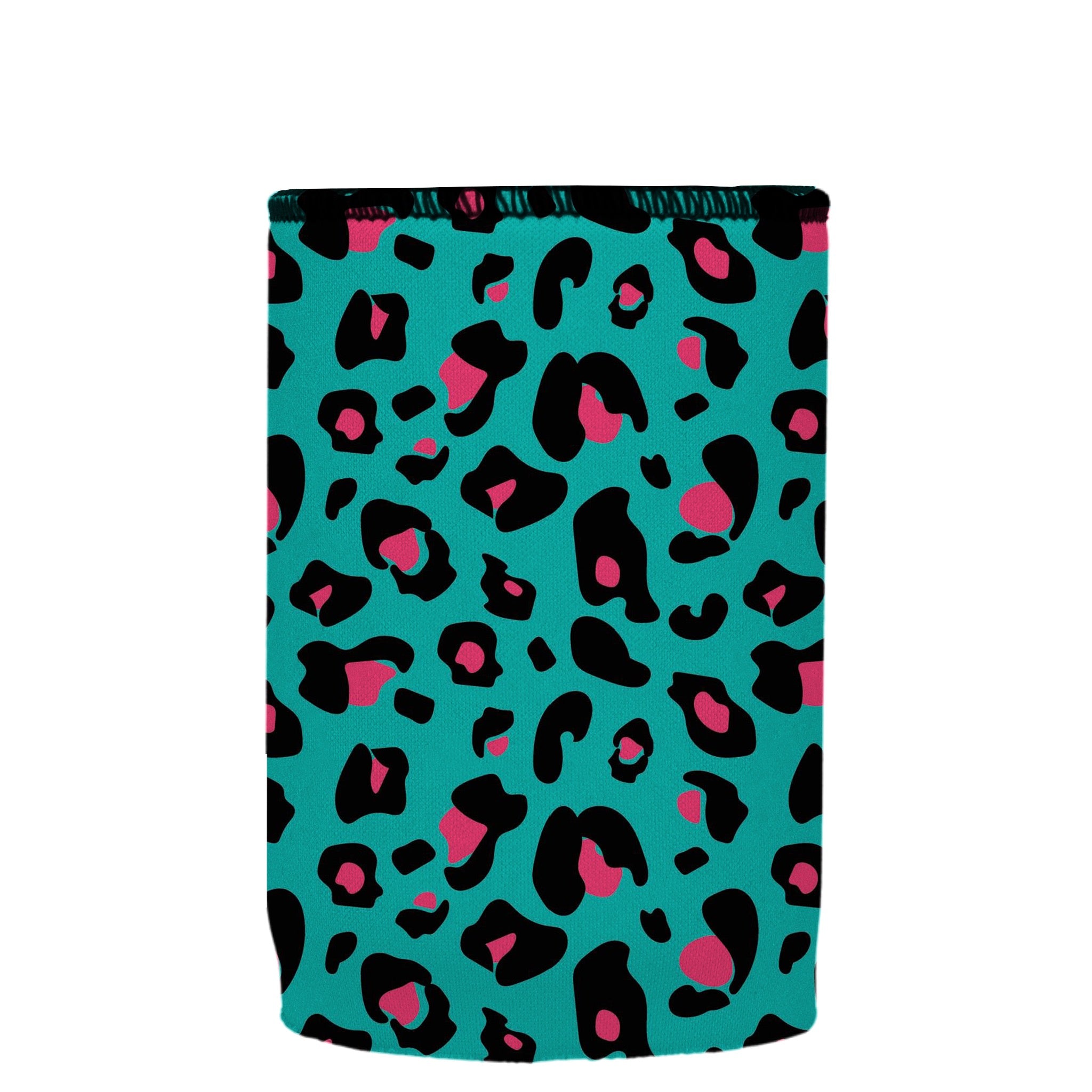 Stubbyz Teal Leopard Pattern Stubby Cooler