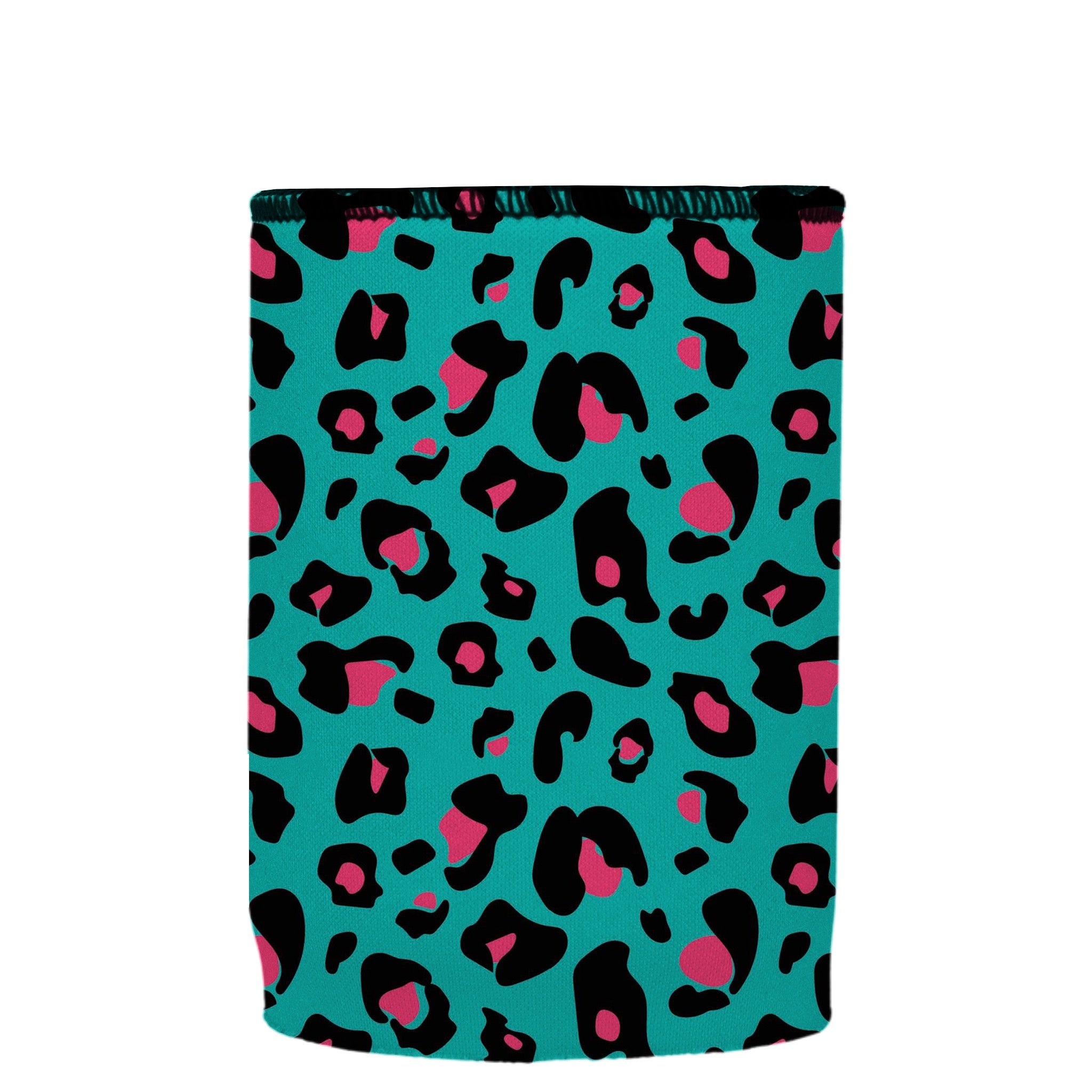 Stubbyz Teal Leopard Pattern Stubby Cooler