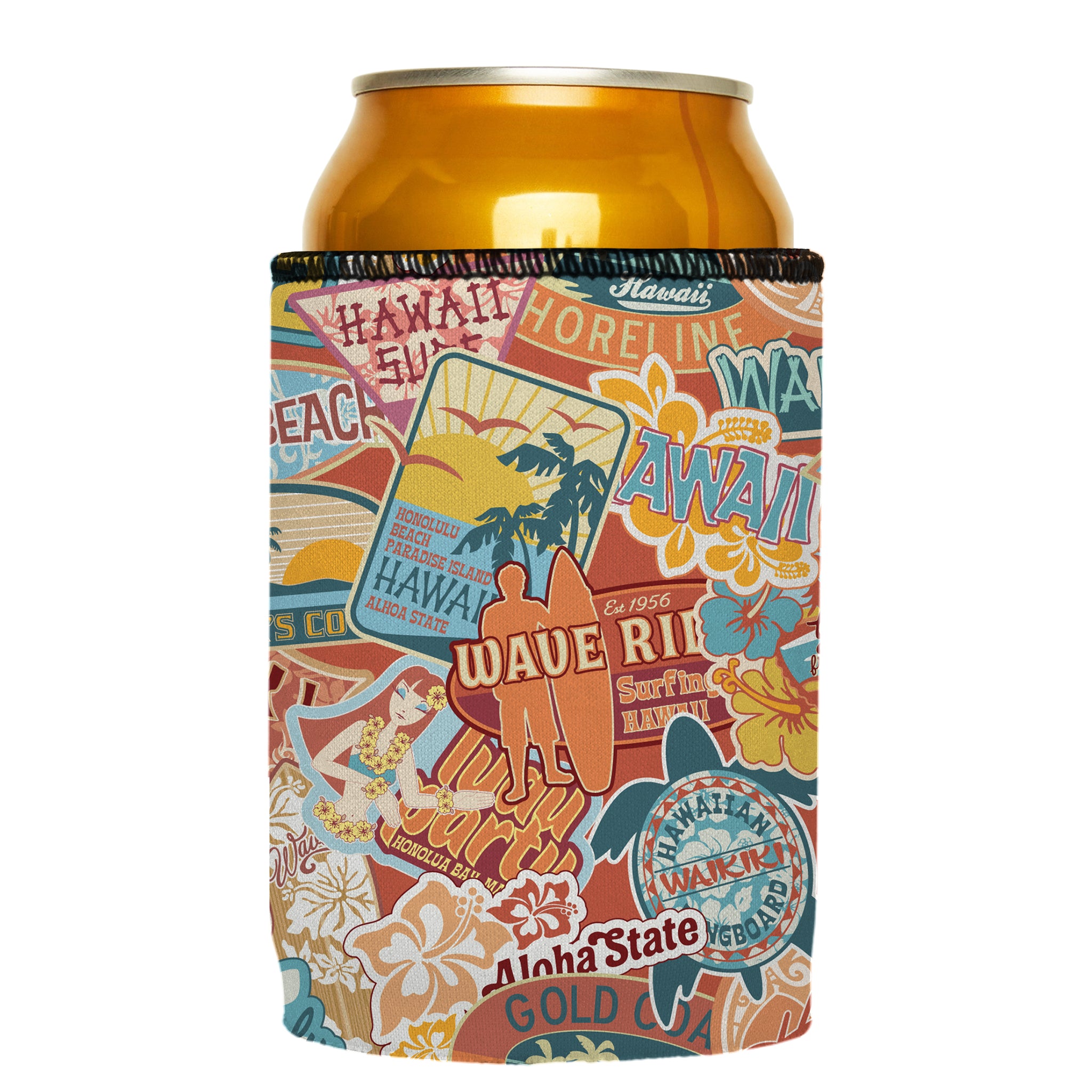 Stubbyz Hawaiian Vibes Stubby Cooler