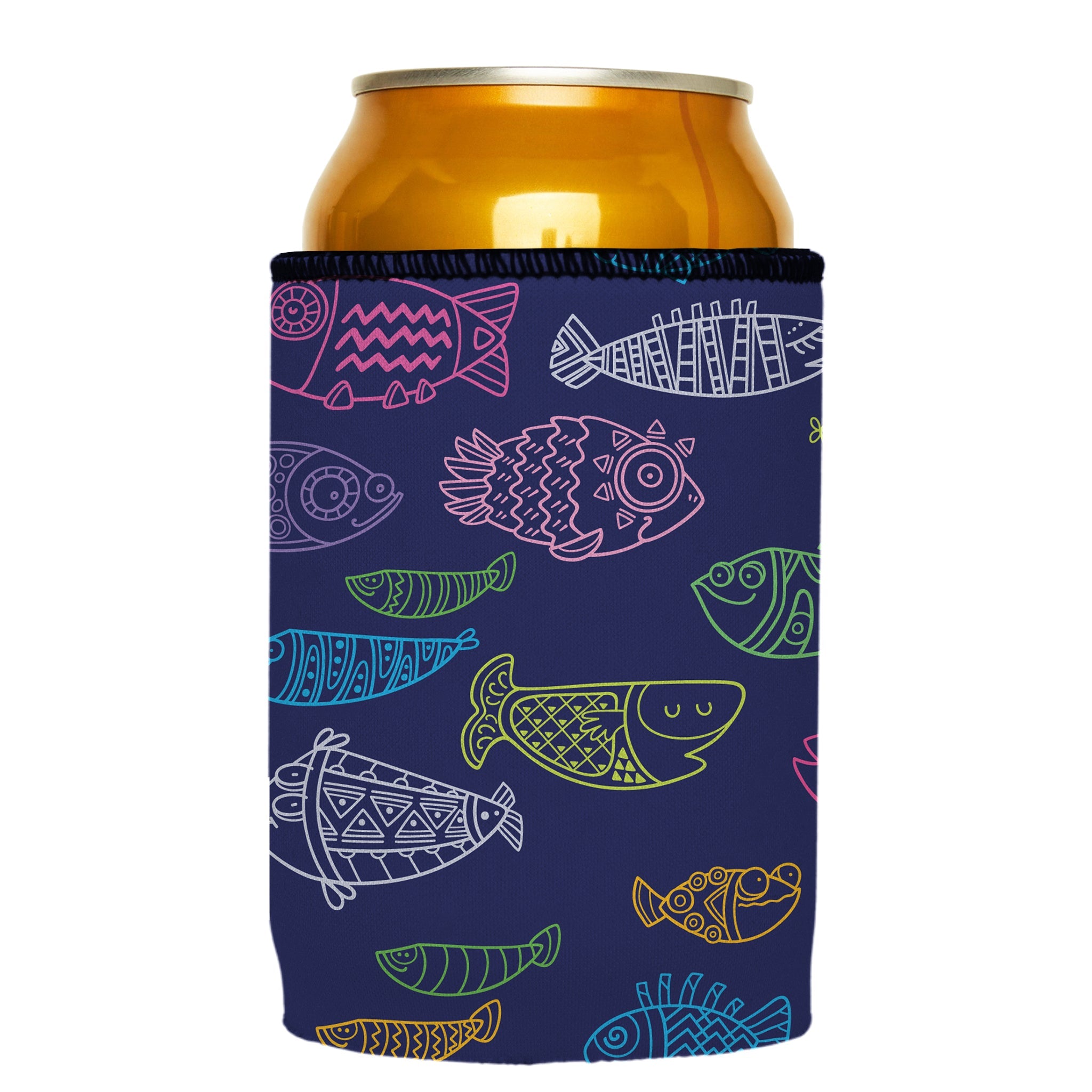 Stubbyz Neon Fish Stubby Cooler 2-Pack