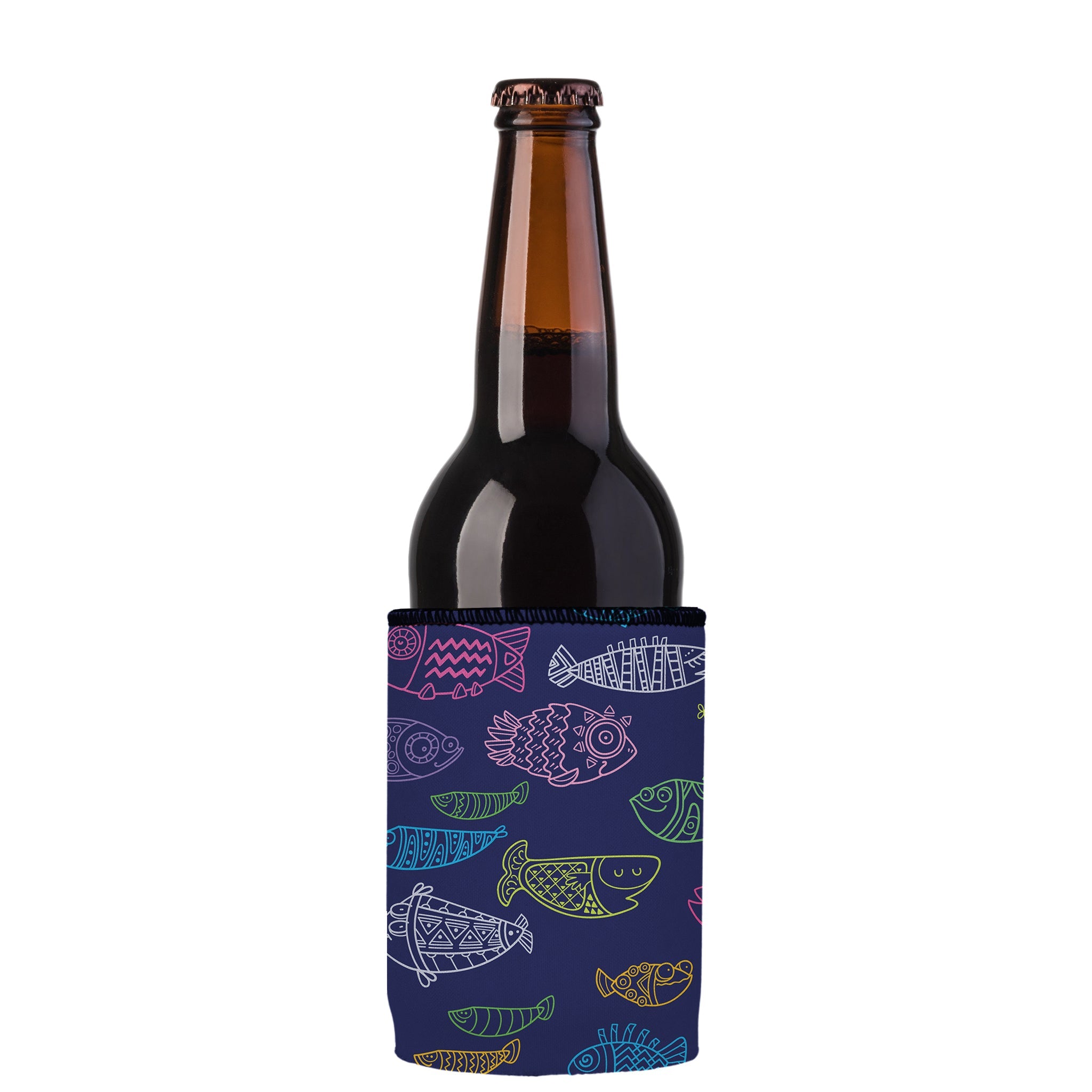 Stubbyz Neon Fish Stubby Cooler 2-Pack