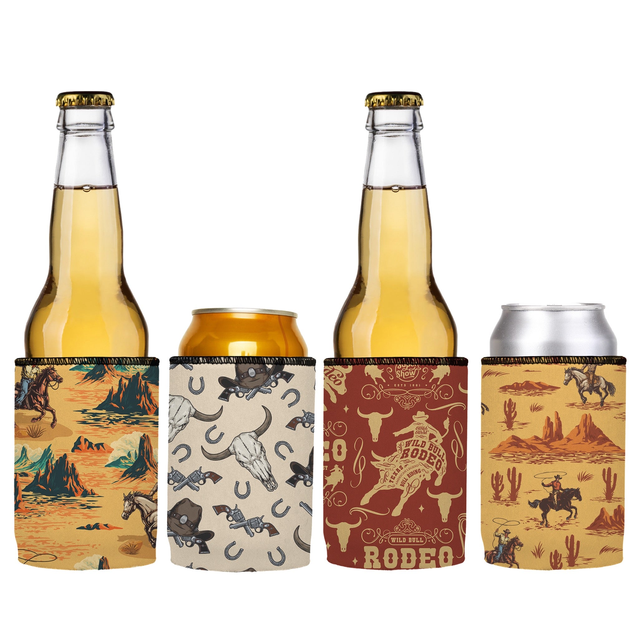 Stubbyz Cowboy Country Stubby Cooler 4-Pack