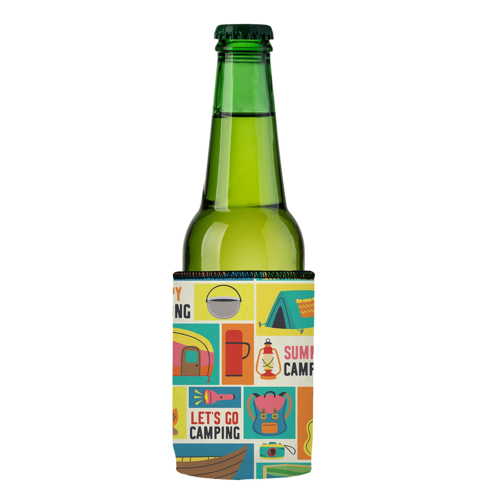 Stubbyz Happy Camping Stubby Cooler 2-Pack