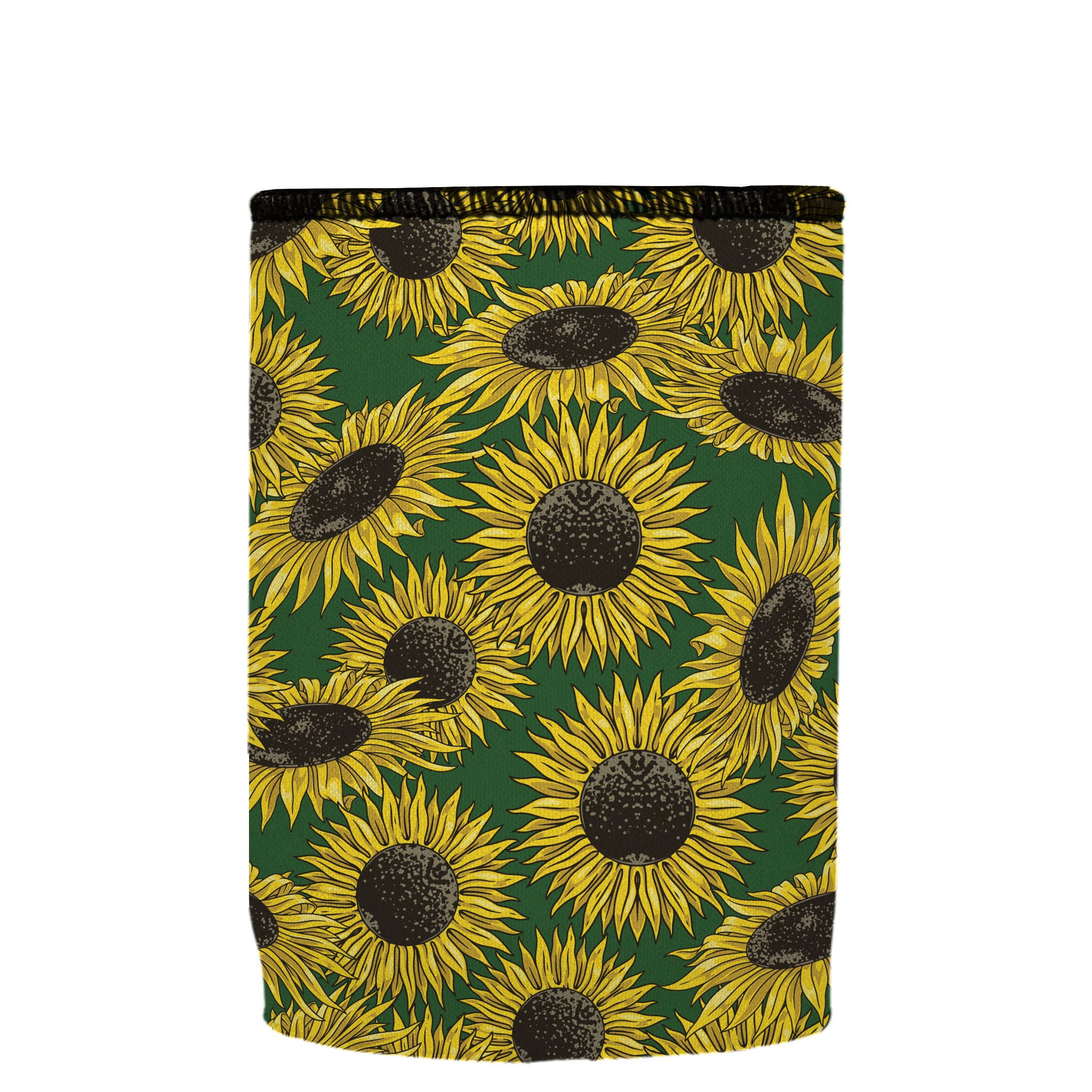 Stubbyz Green Sunflowers Stubby Cooler