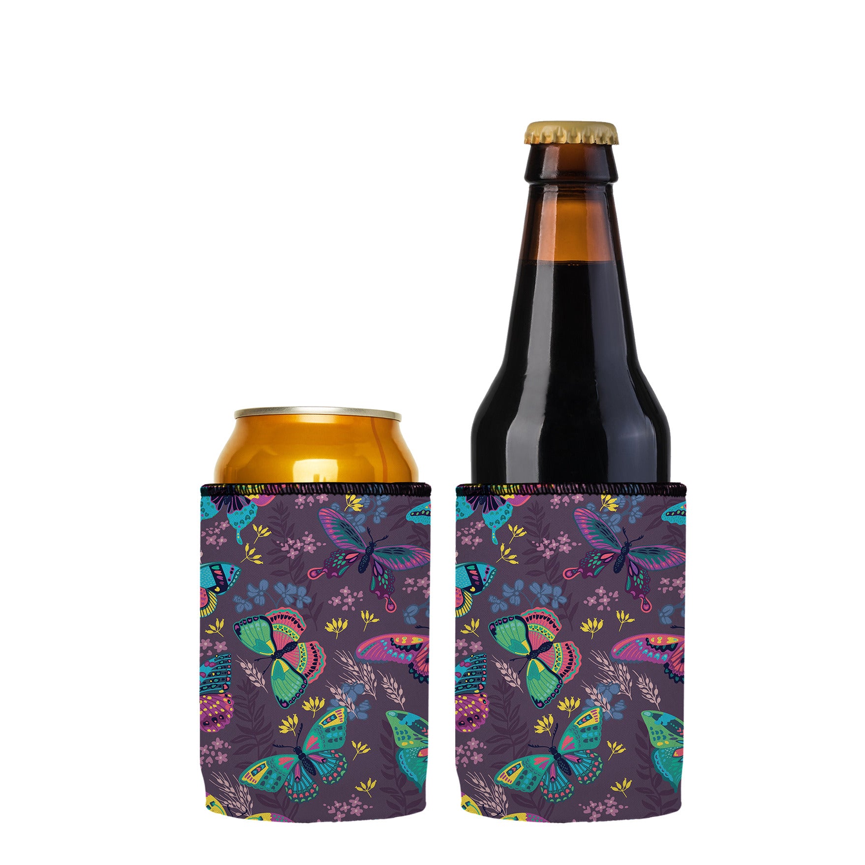Stubbyz Butterfly Garden Stubby Cooler 2-Pack