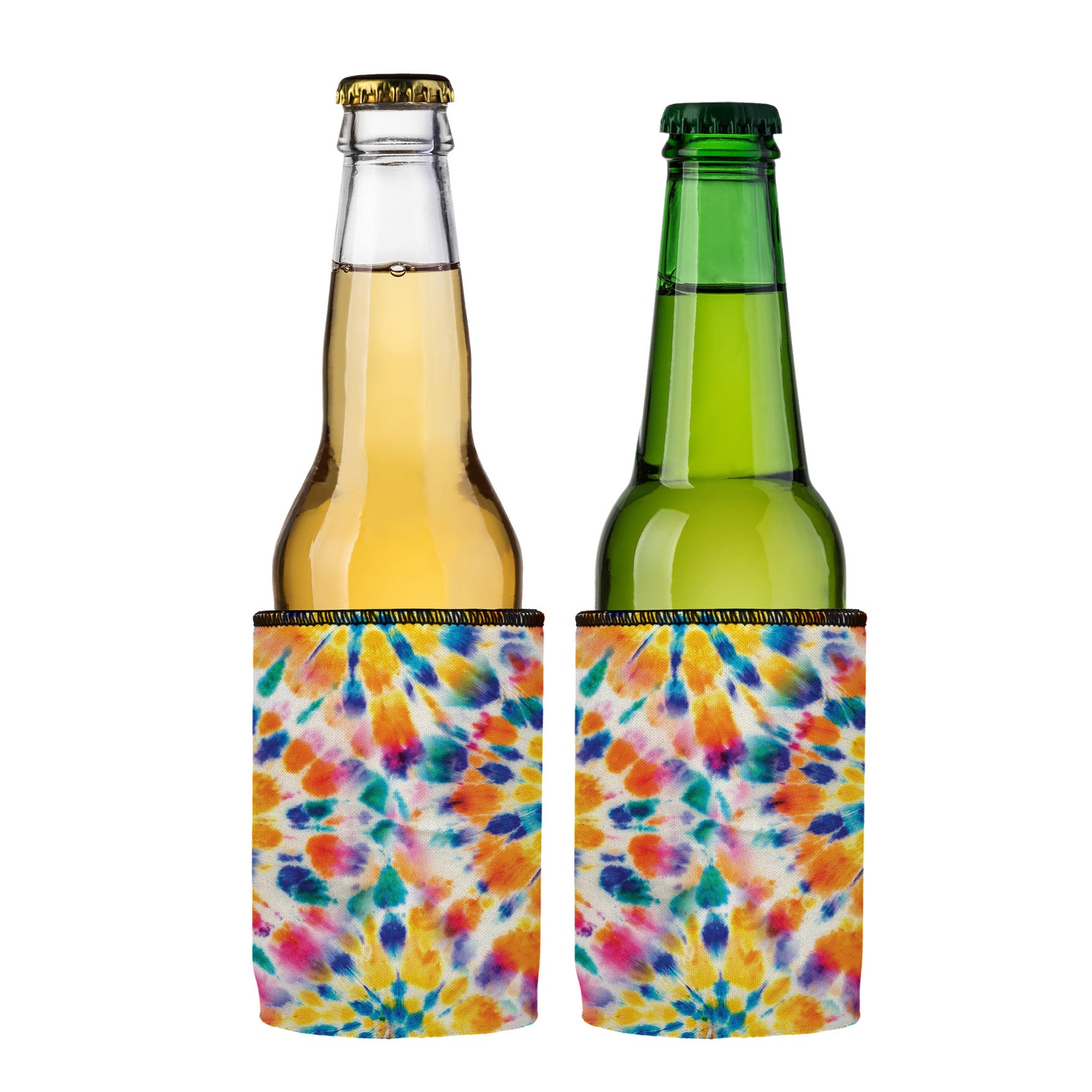 Stubbyz Rainbow Spiral Tie-Dye Stubby Cooler 2-Pack