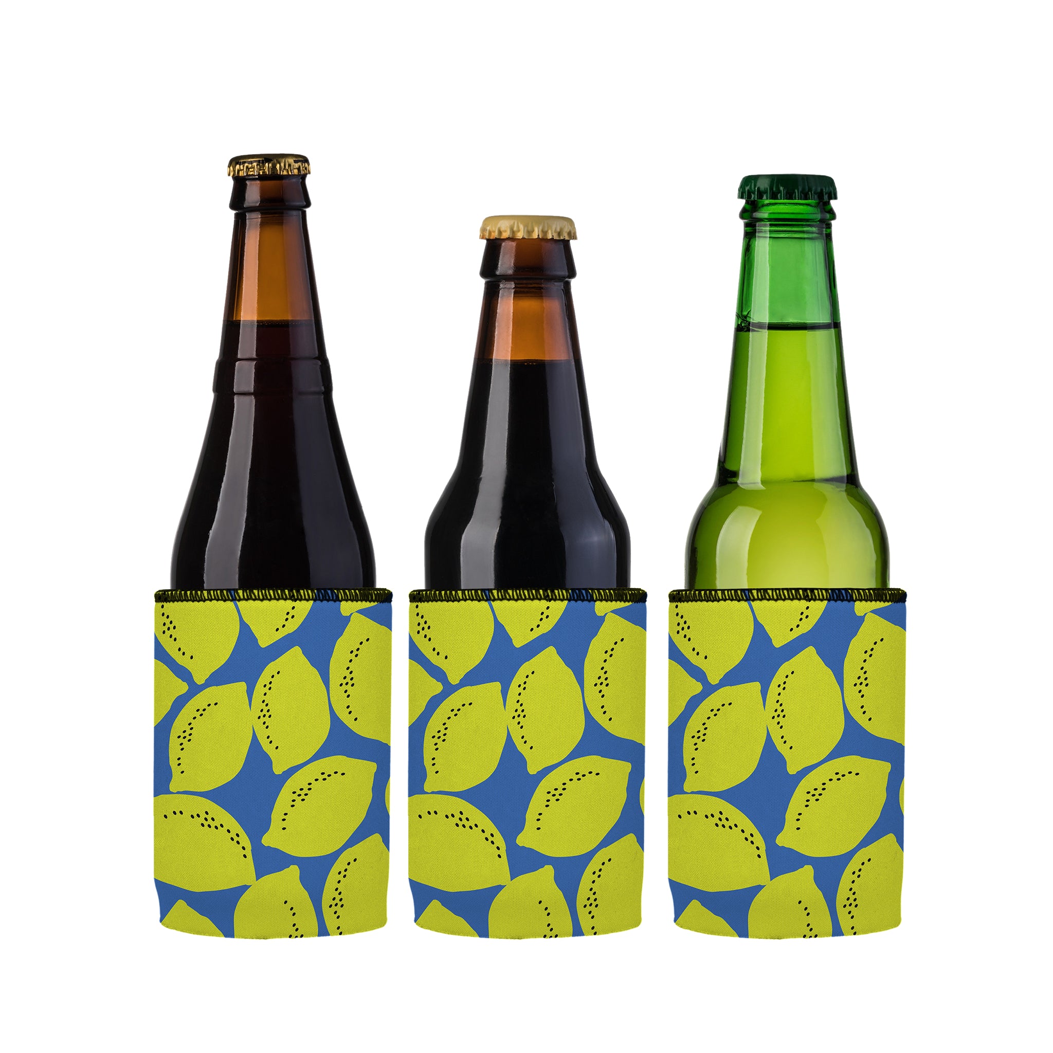 Stubbyz Blue Lemon Zest Stubby Cooler 3-Pack