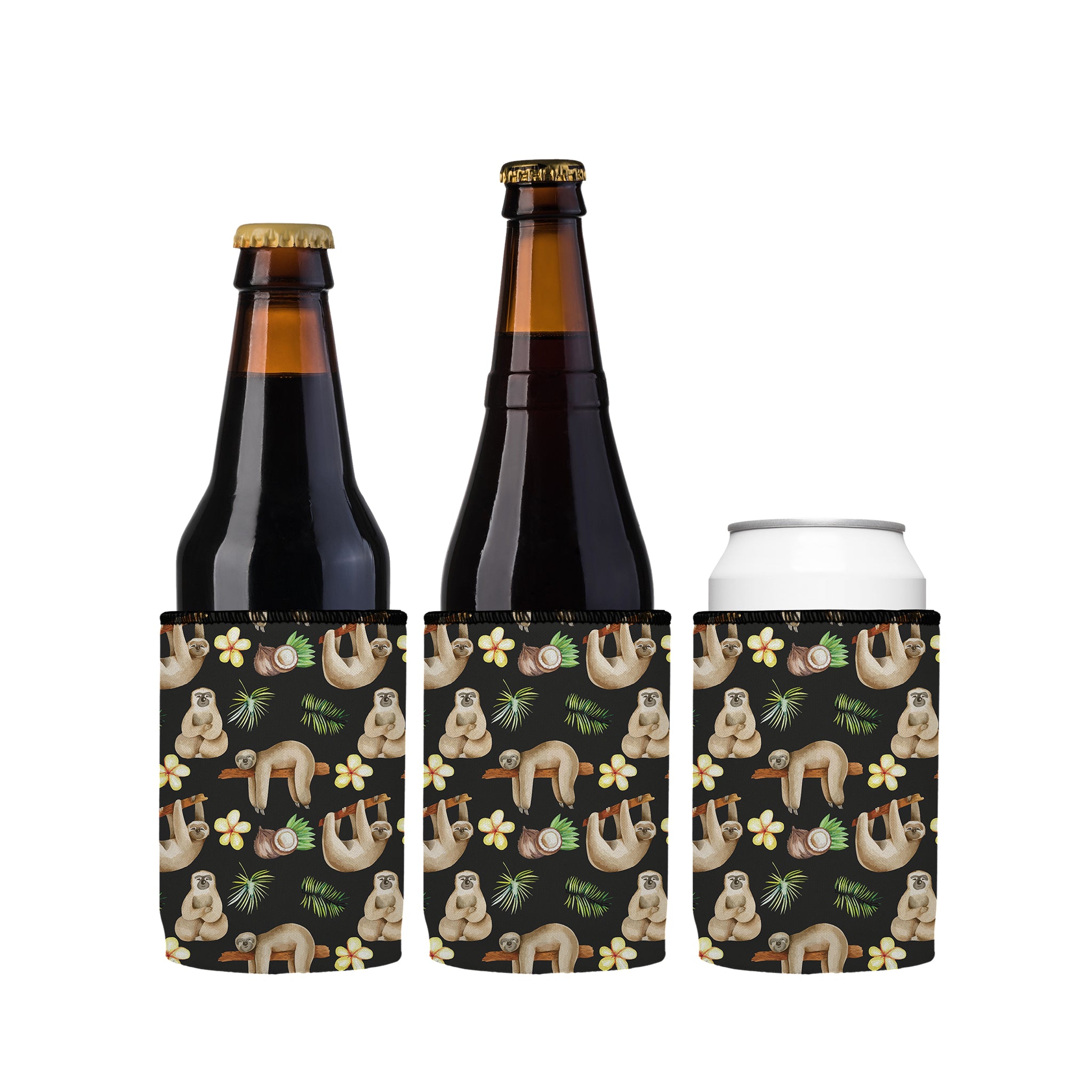 Stubbyz Lazy Sloth Stubby Cooler 3-Pack