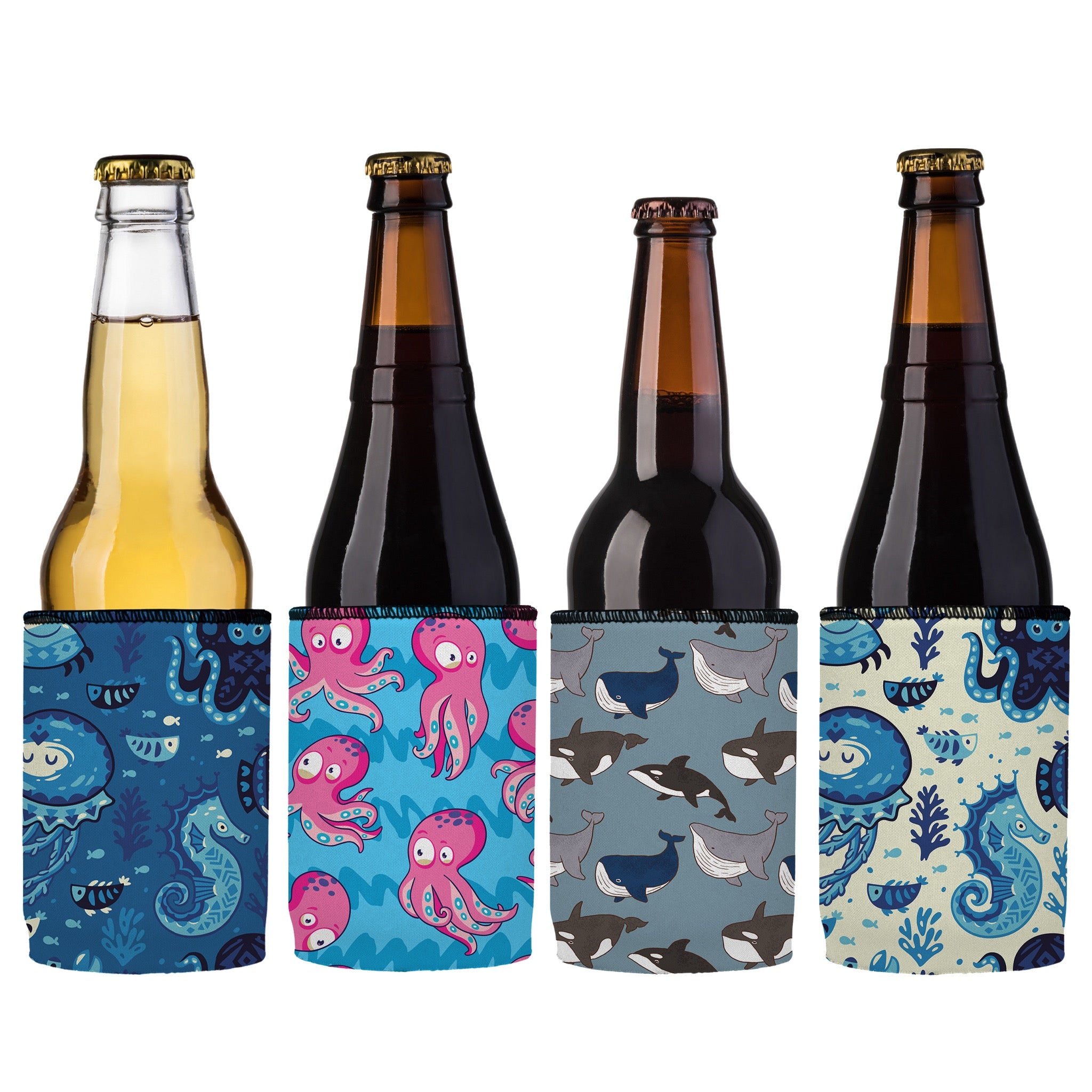 Stubbyz Ocean Friends Stubby Cooler 4-Pack