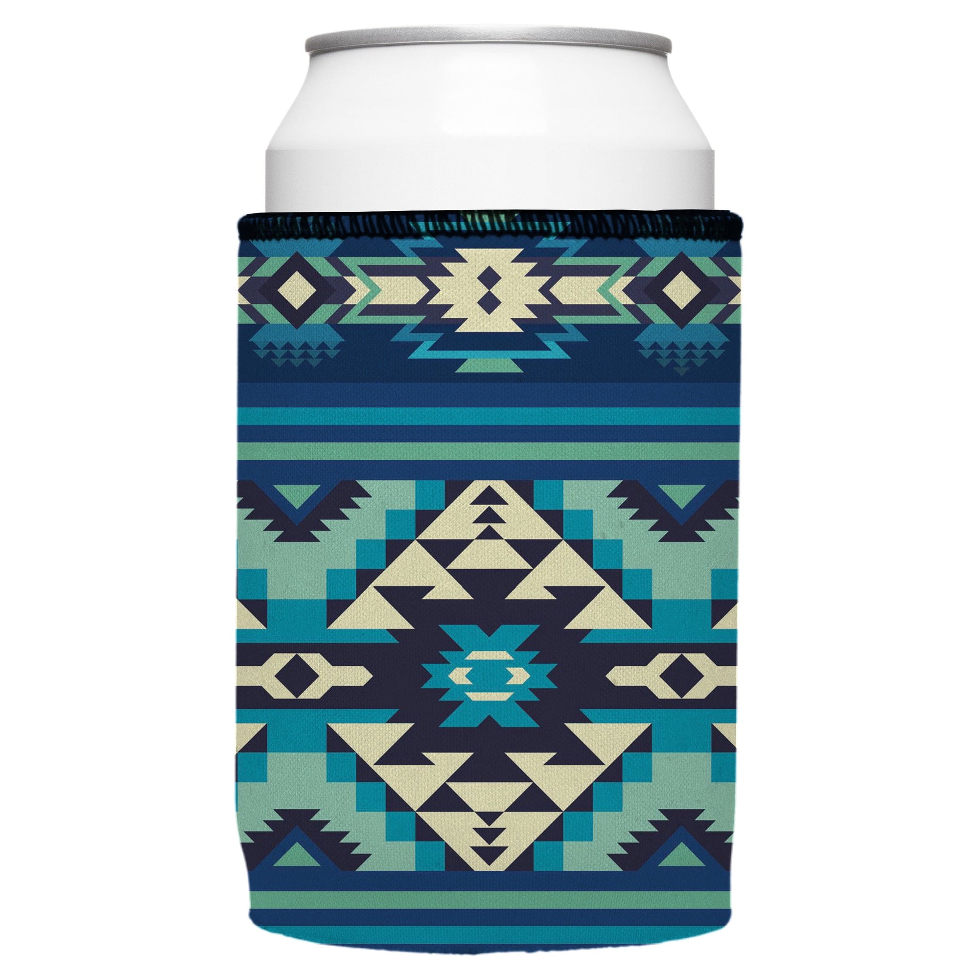 Stubbyz Blue Navajo Rug Stubby Cooler 2-Pack