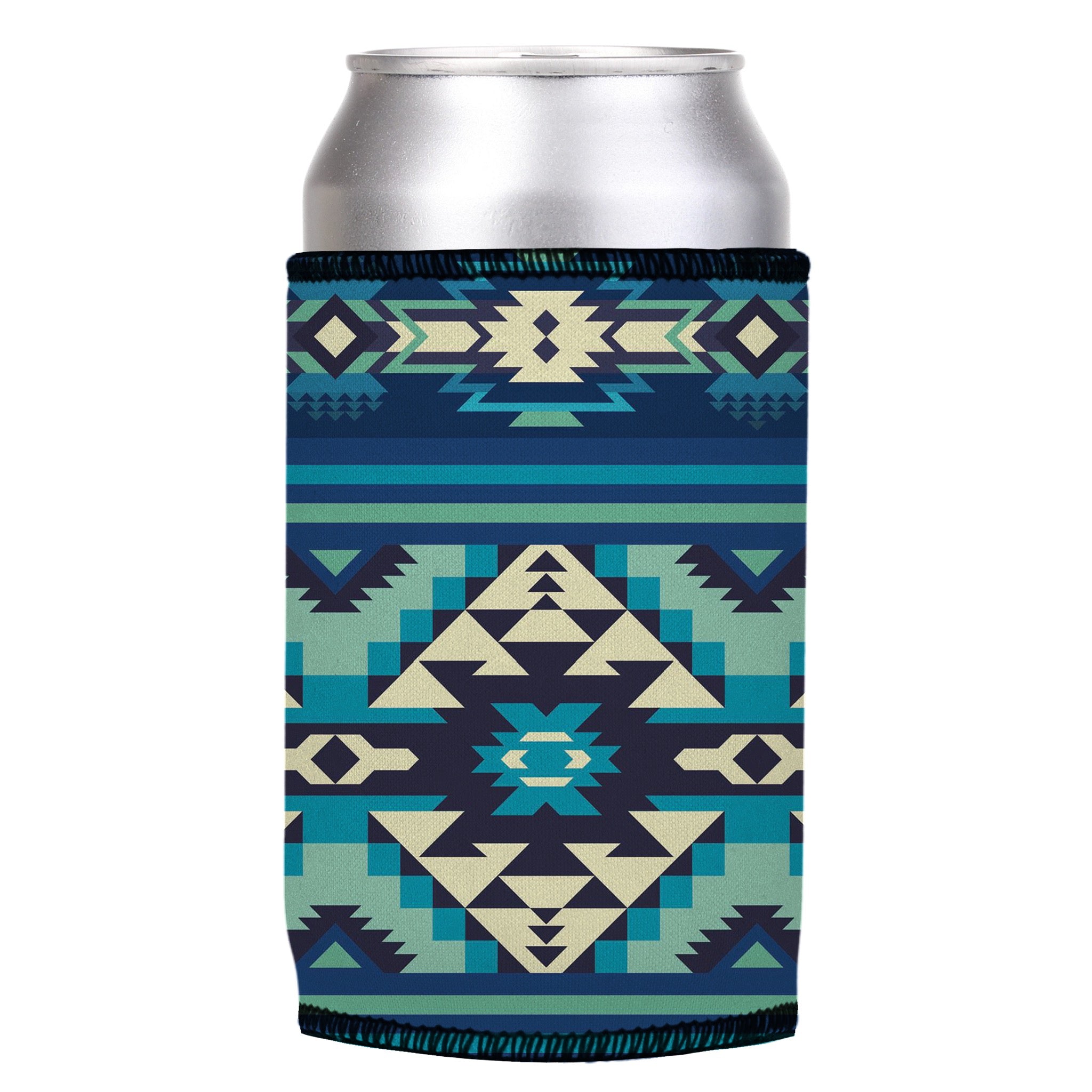 Stubbyz Blue Navajo Rug Stubby Cooler