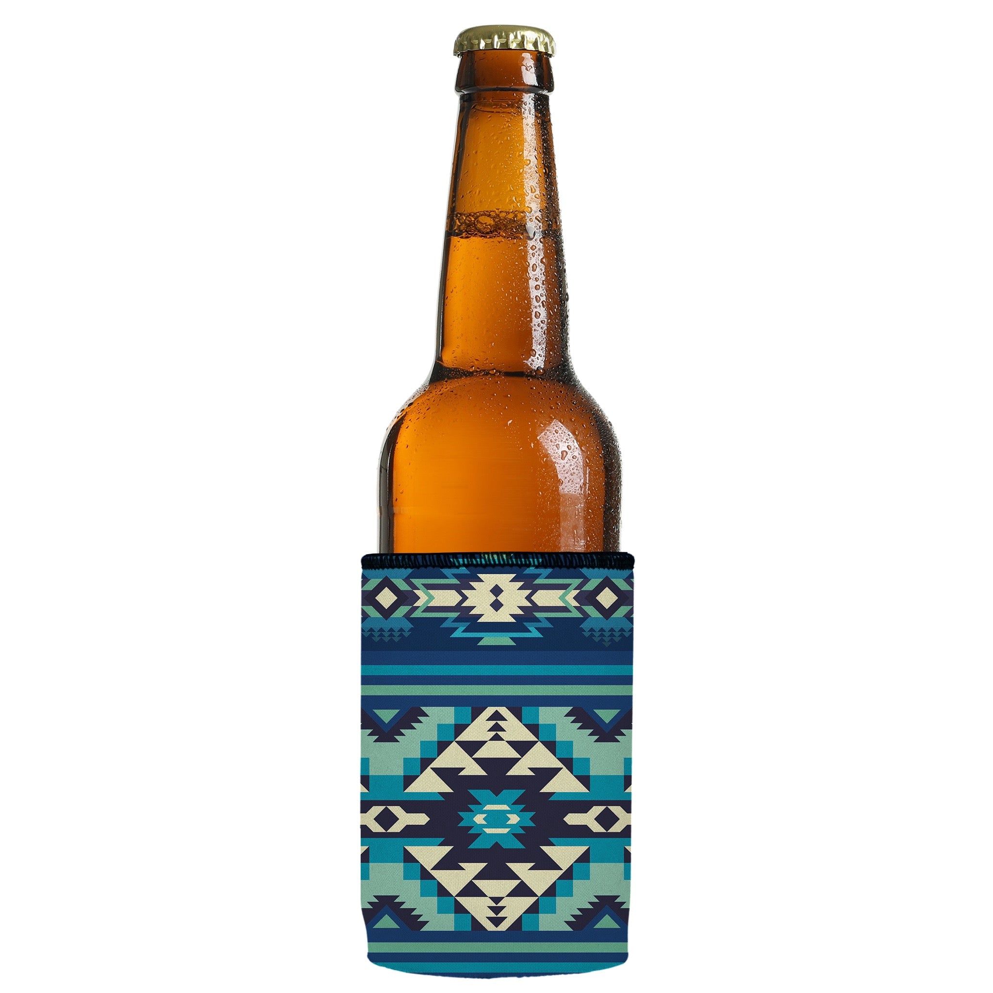 Stubbyz Blue Navajo Rug Stubby Cooler