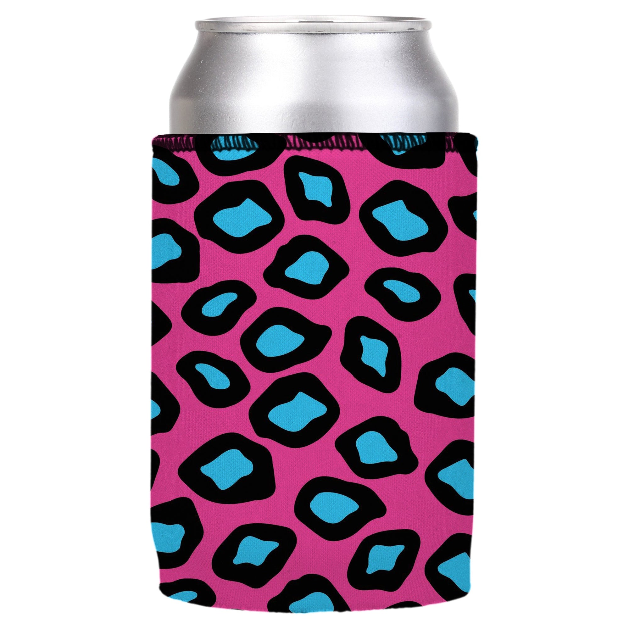 Stubbyz Pink Leopard Print Stubby Cooler 2-Pack