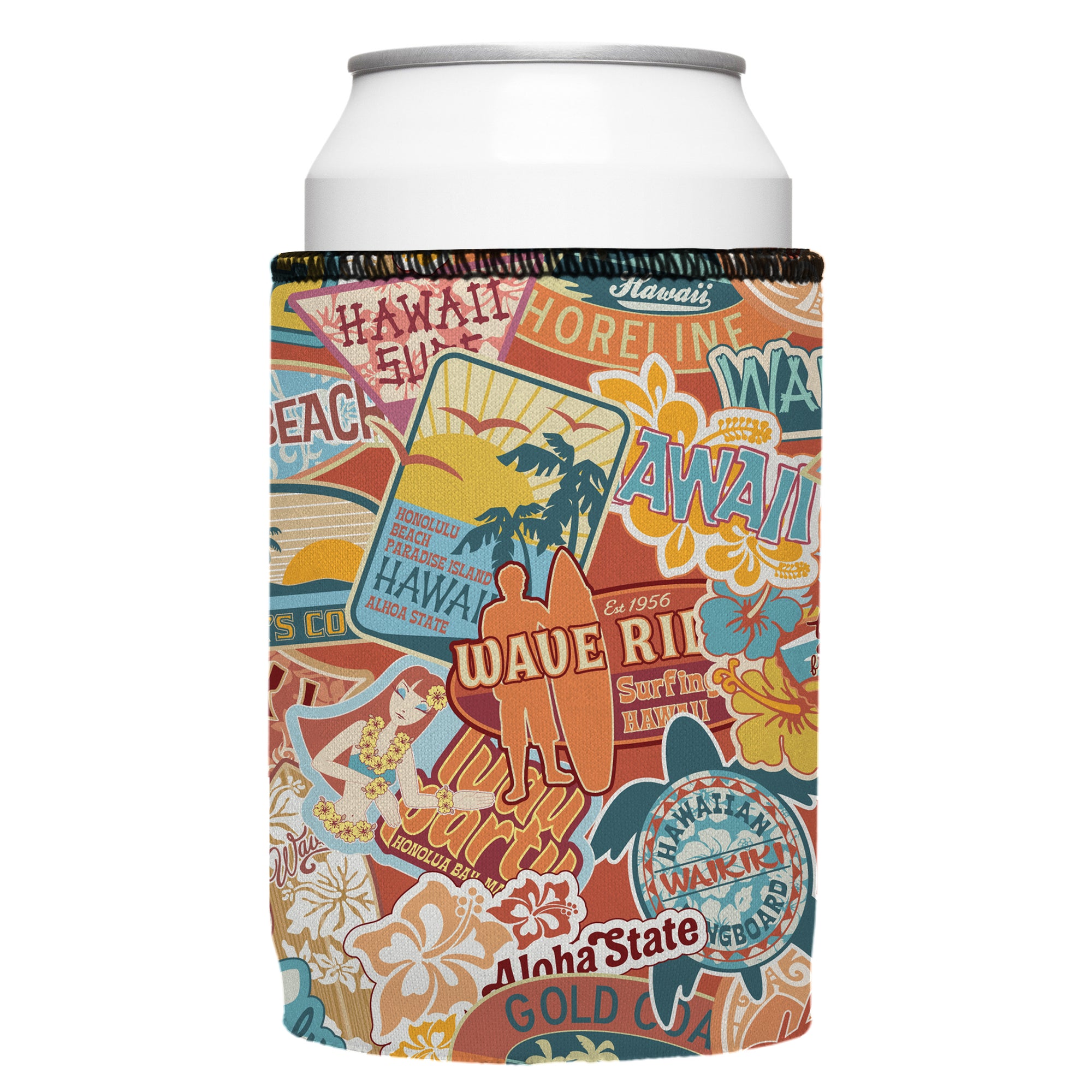 Stubbyz Hawaiian Vibes Stubby Cooler