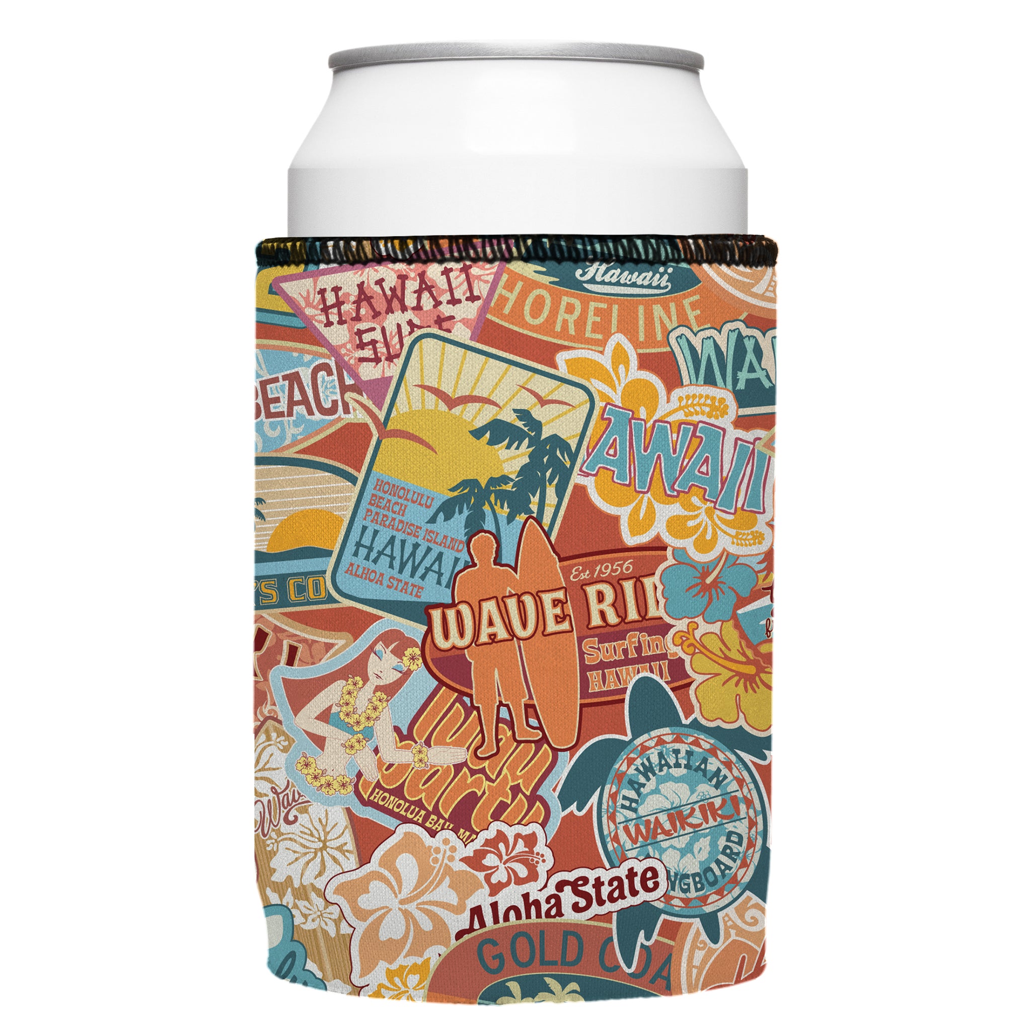 Stubbyz Hawaiian Vibes Stubby Cooler