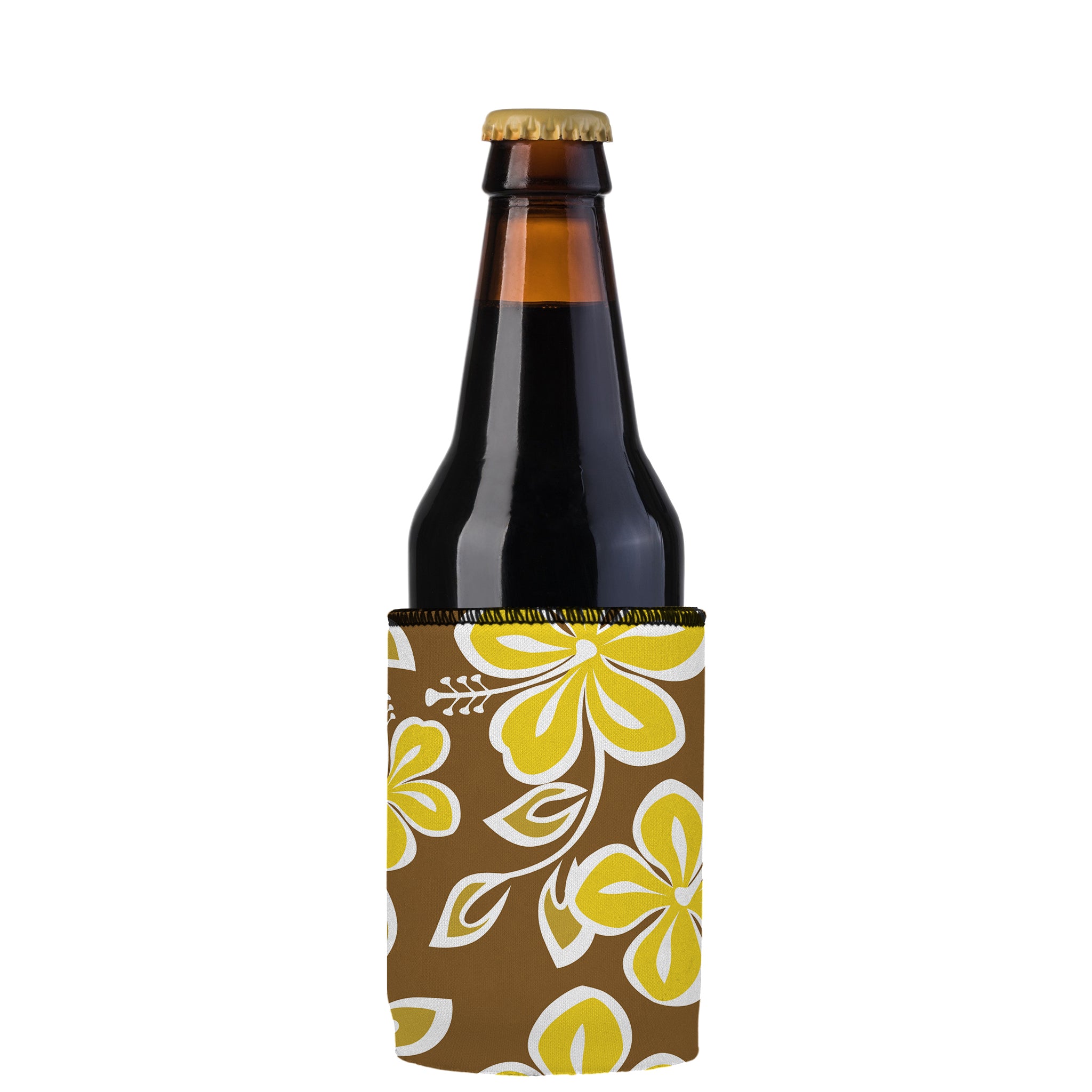 Stubbyz Golden Hibiscus Stubby Cooler