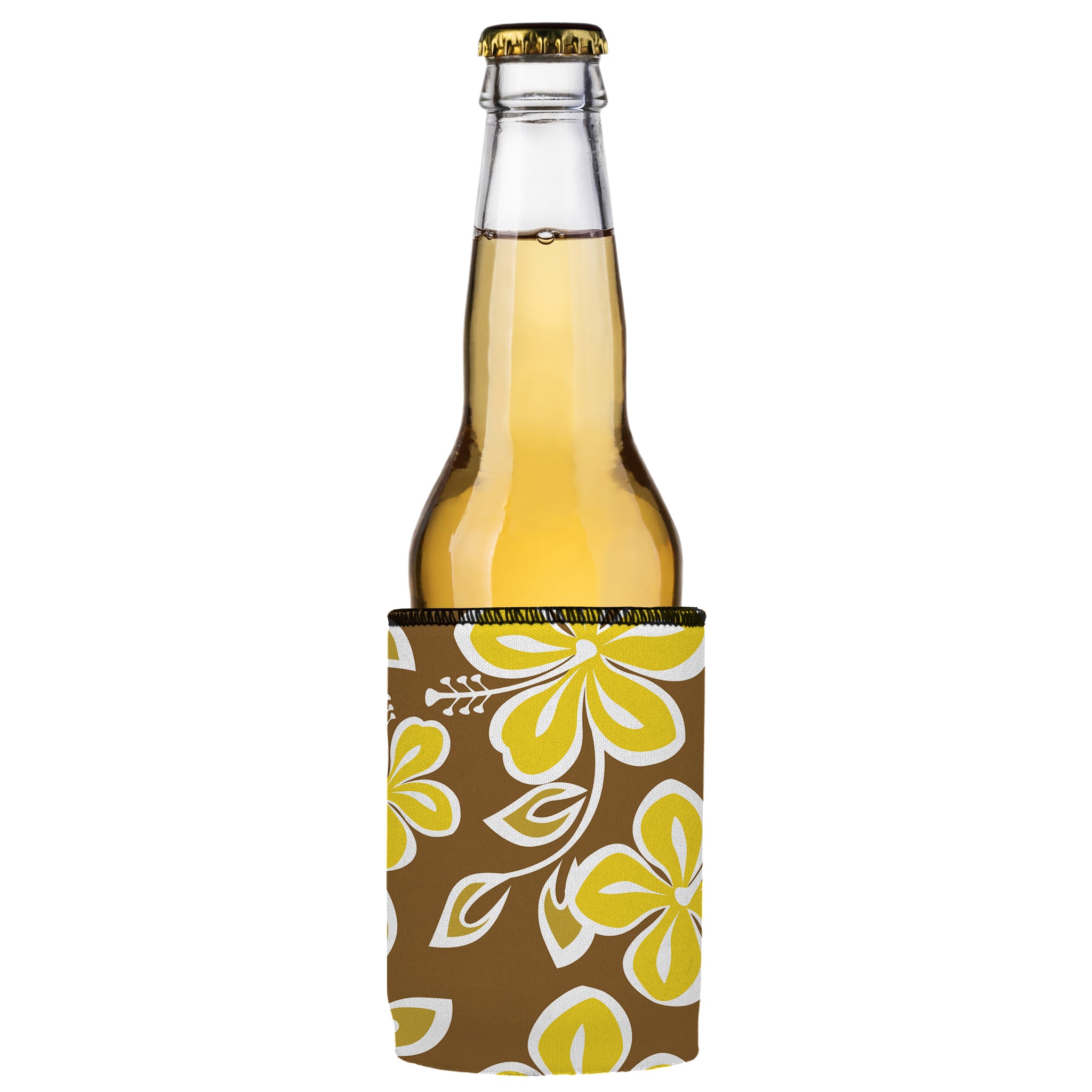 Stubbyz Golden Hibiscus Stubby Cooler