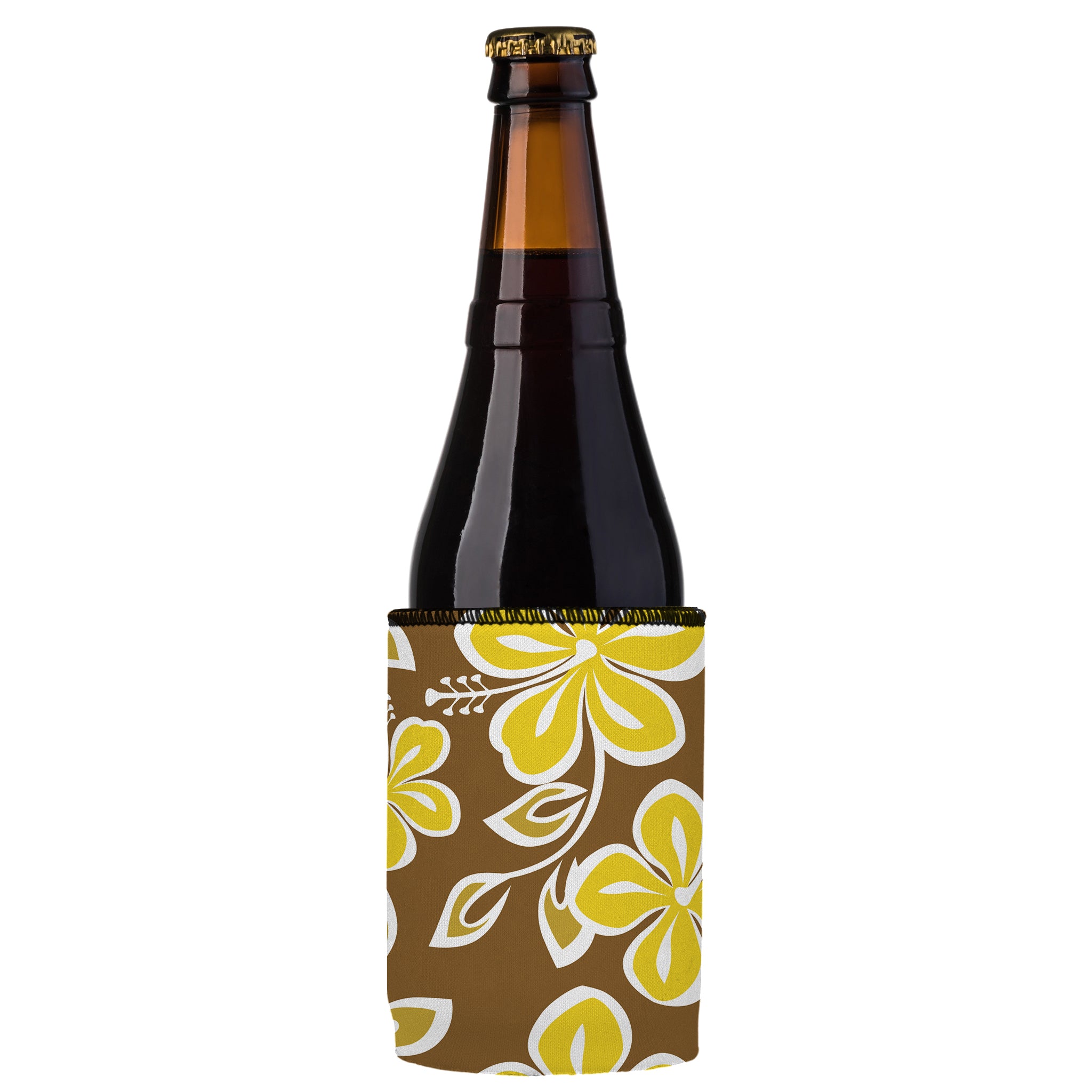 Stubbyz Golden Hibiscus Stubby Cooler