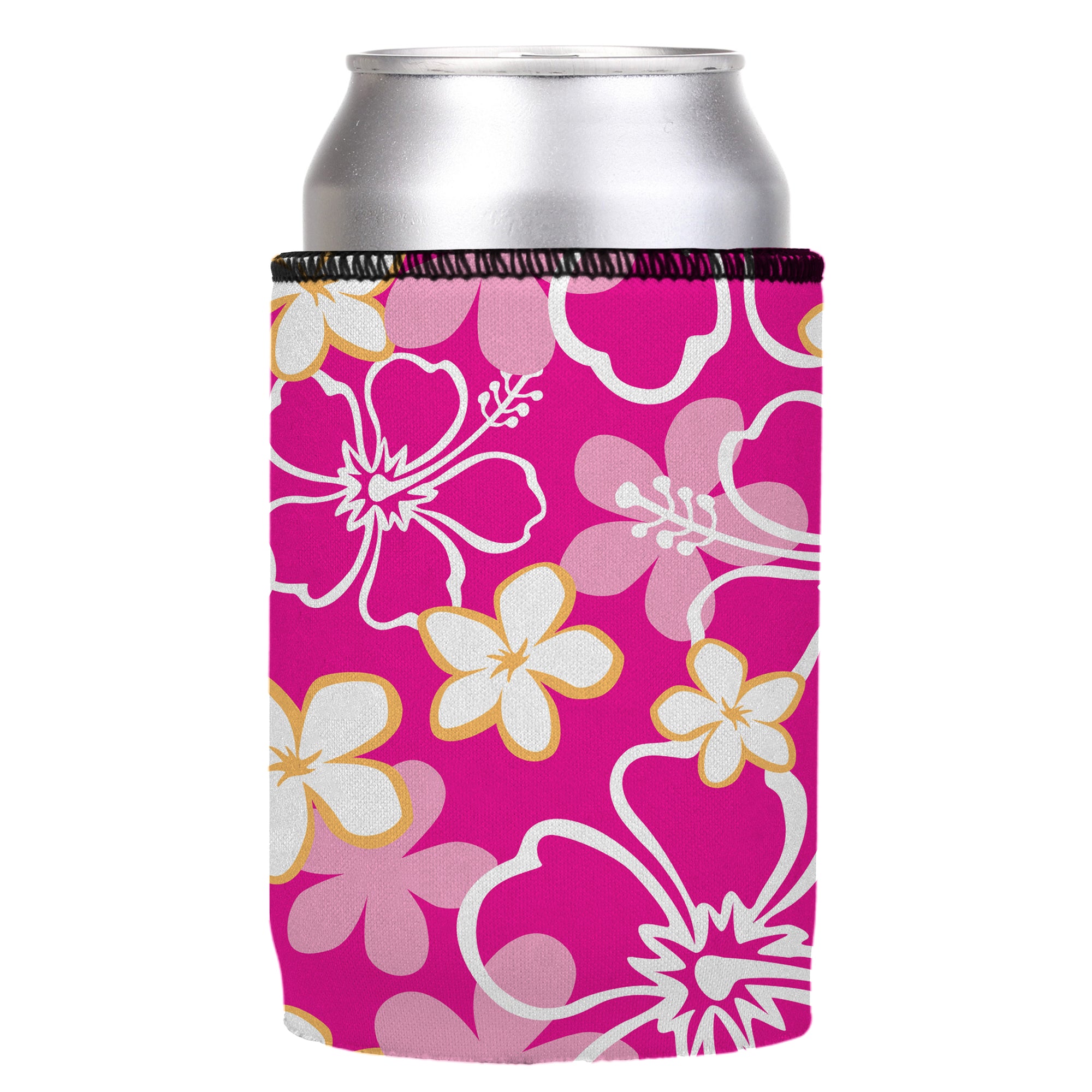 Stubbyz Pink Hibiscus Stubby Cooler