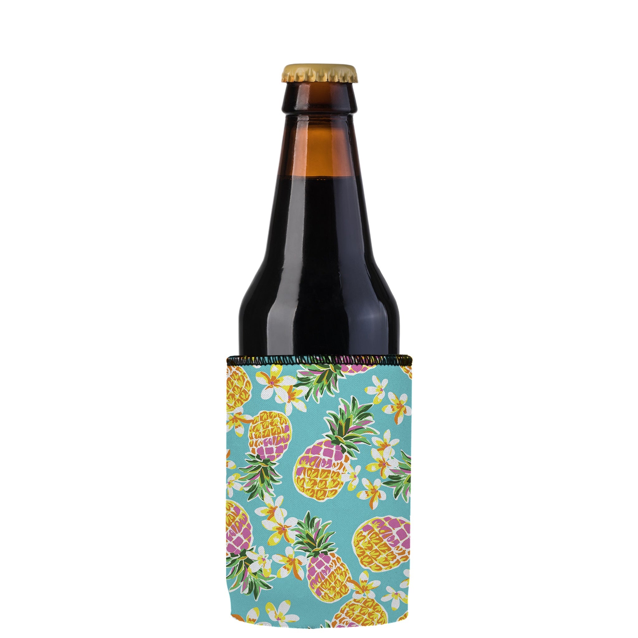 Stubbyz Floral Pineapple Stubby Cooler 3-Pack