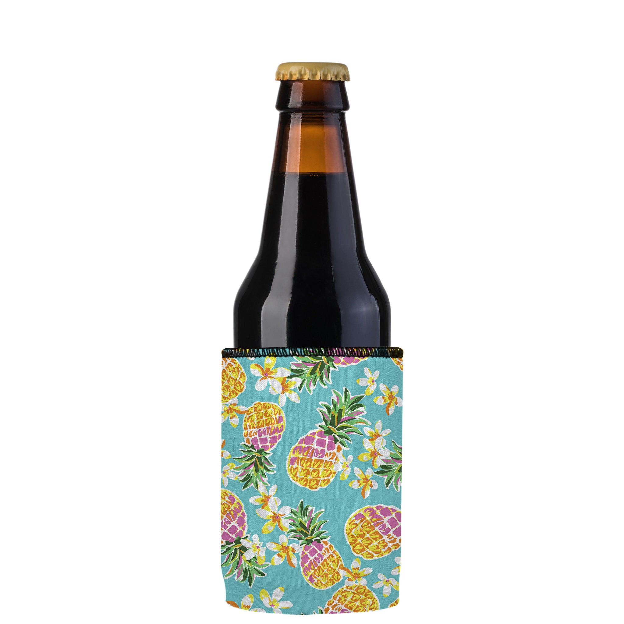 Stubbyz Floral Pineapple Stubby Cooler