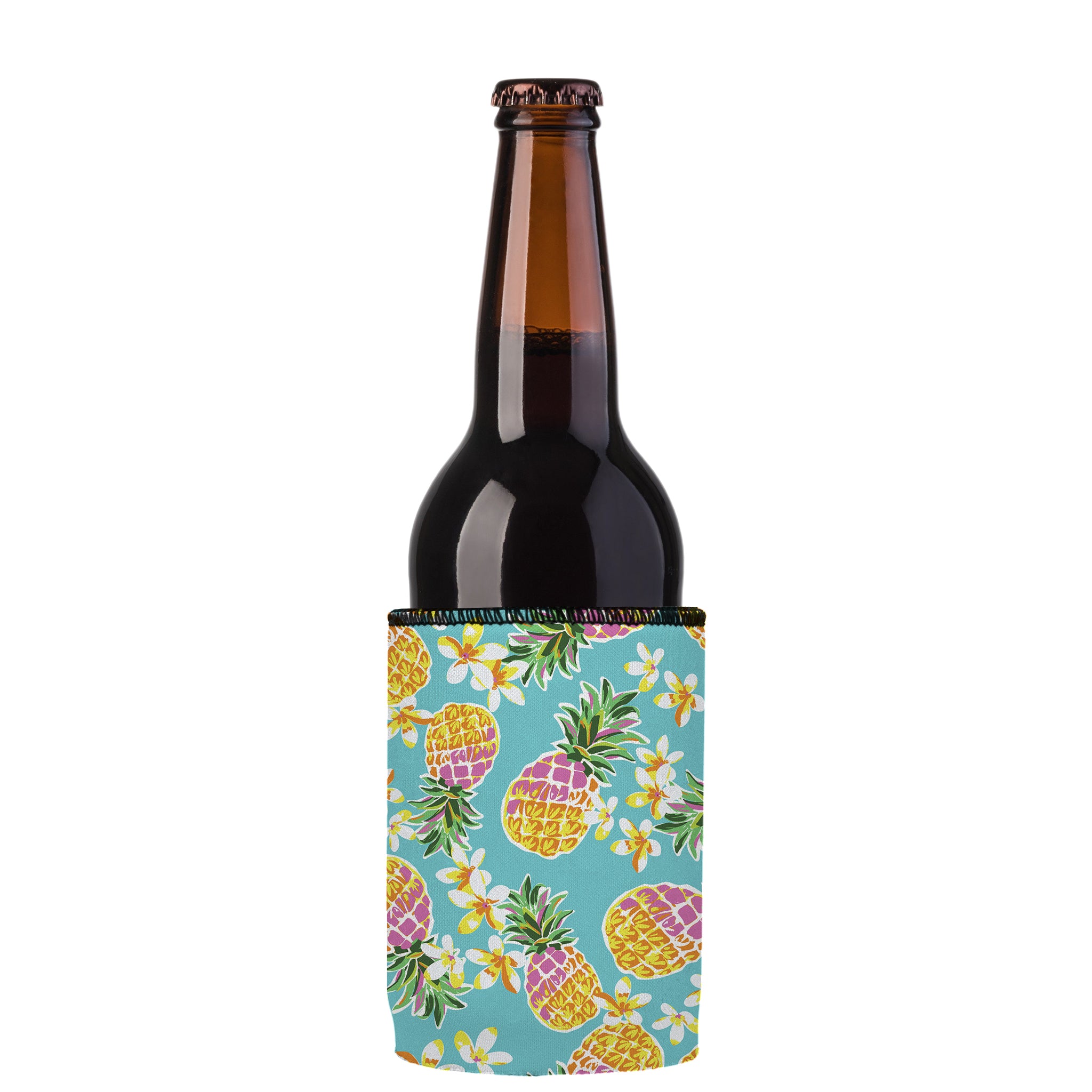 Stubbyz Floral Pineapple Stubby Cooler