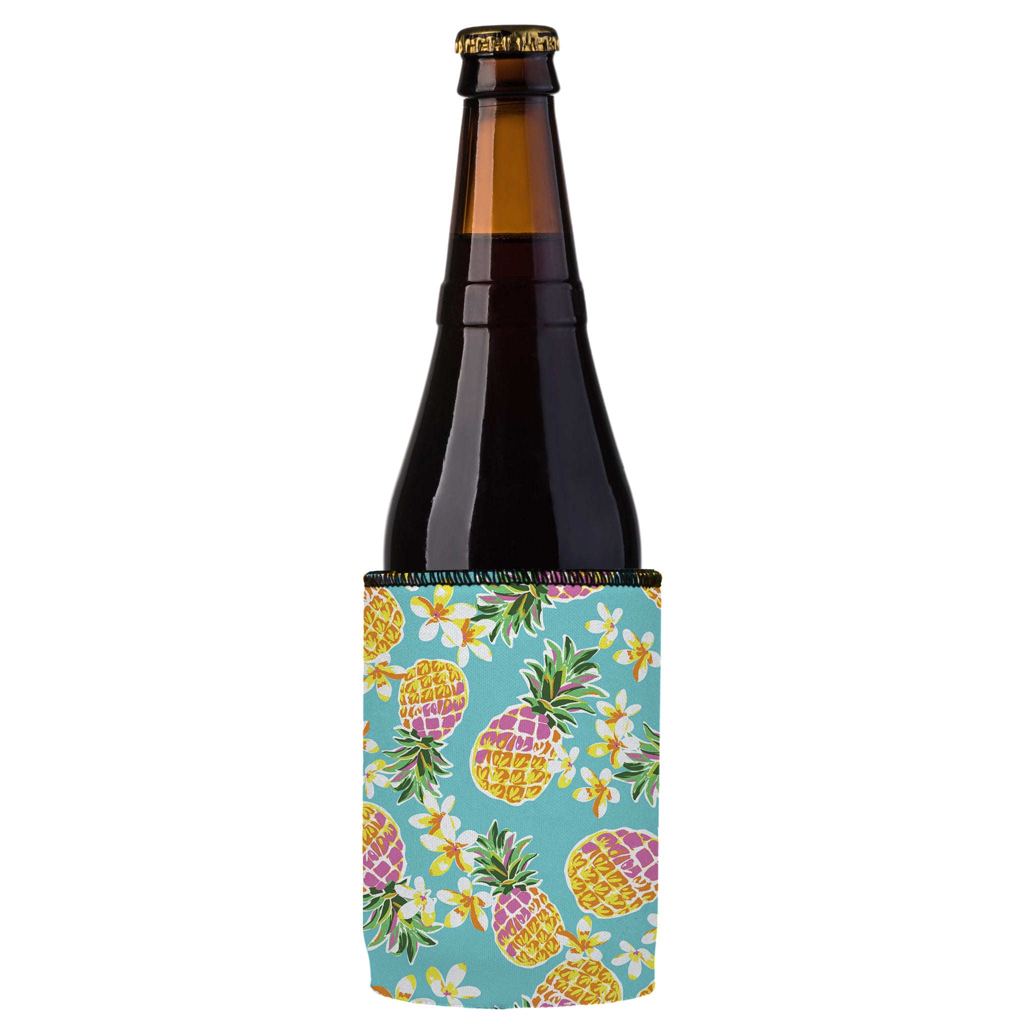 Stubbyz Floral Pineapple Stubby Cooler