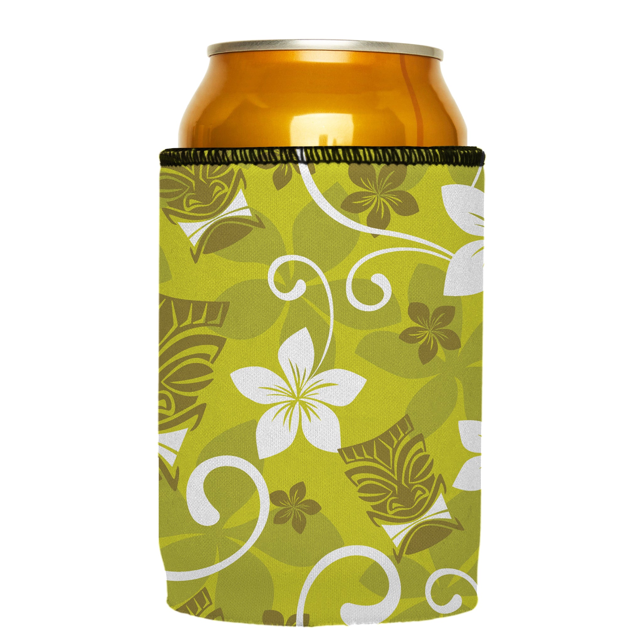 Stubbyz Green Tiki Tropics Stubby Cooler