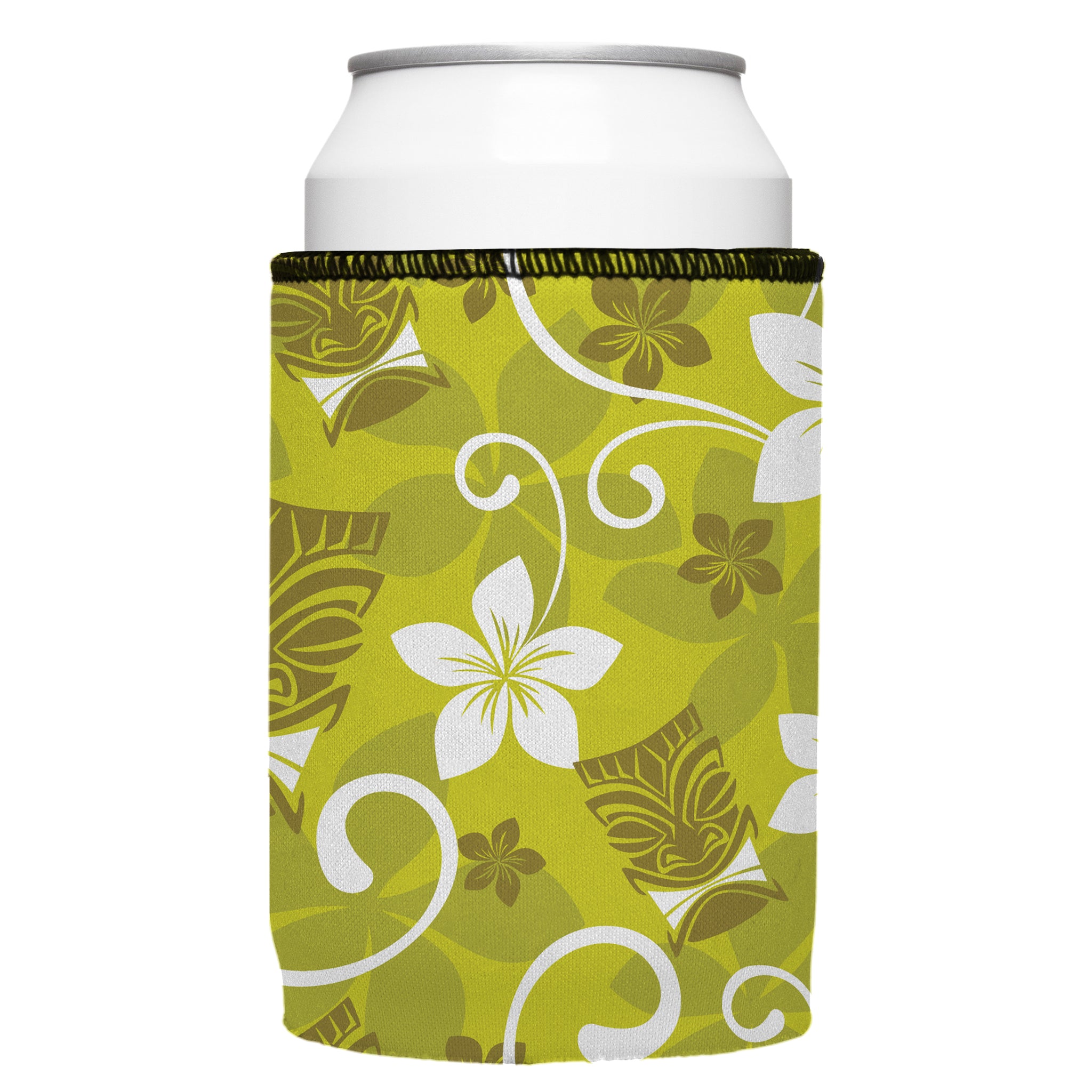 Stubbyz Green Tiki Tropics Stubby Cooler