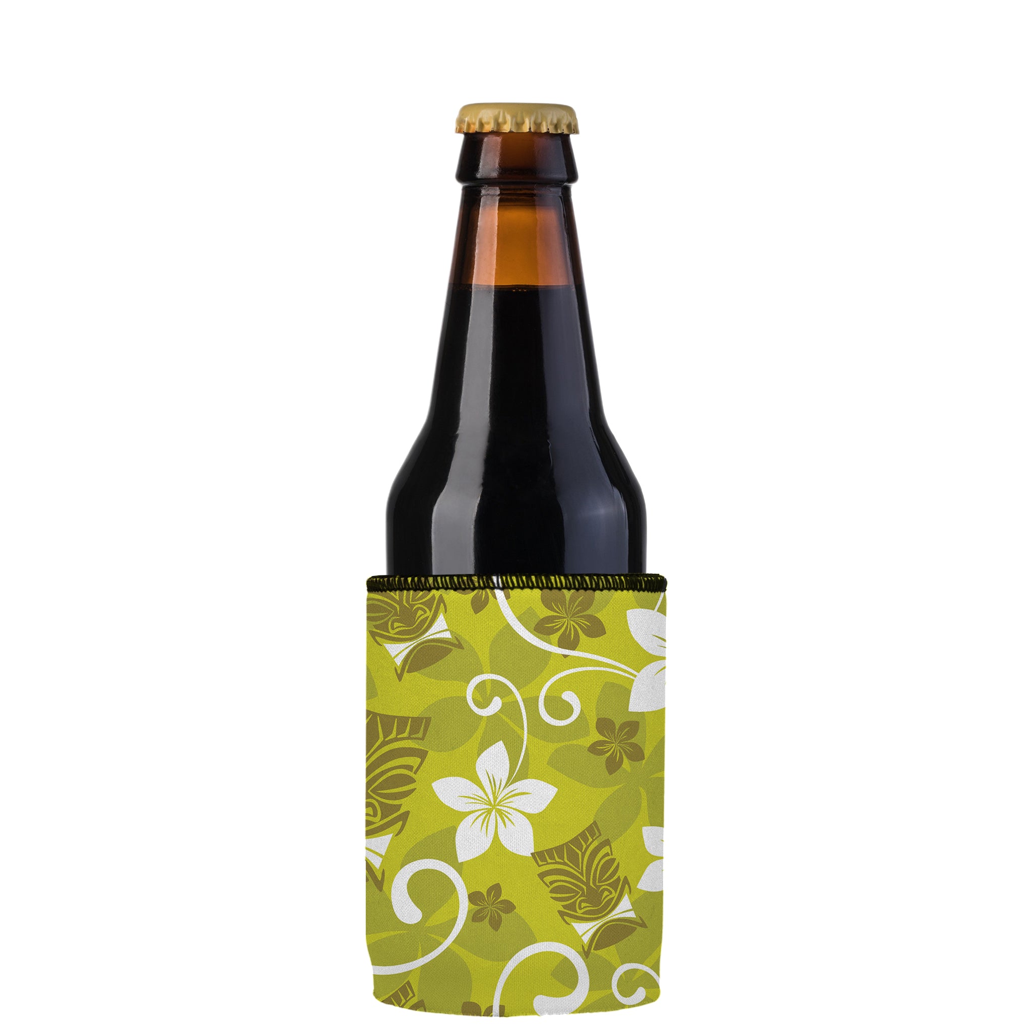 Stubbyz Green Tiki Tropics Stubby Cooler