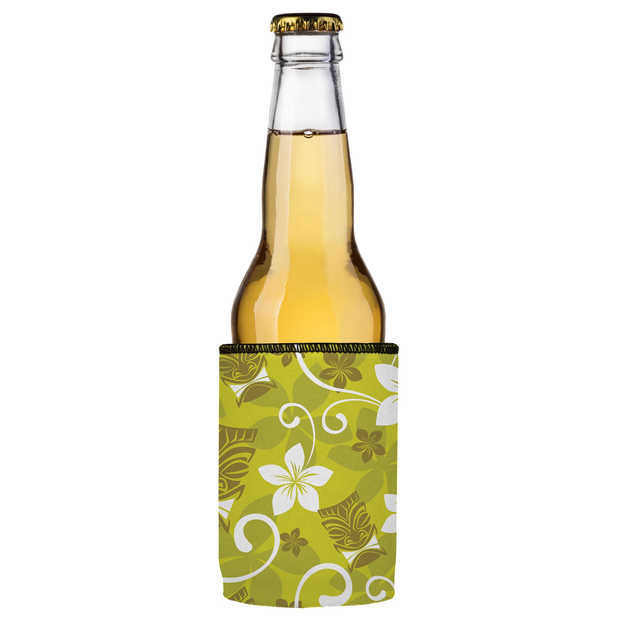 Stubbyz Green Tiki Tropics Stubby Cooler