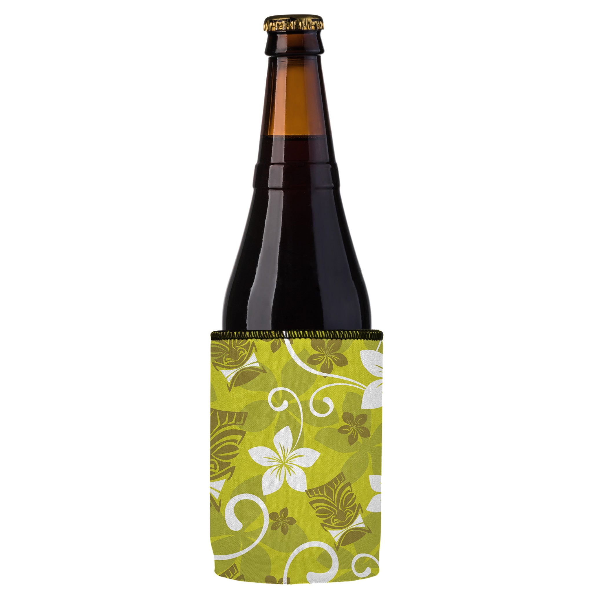 Stubbyz Green Tiki Tropics Stubby Cooler