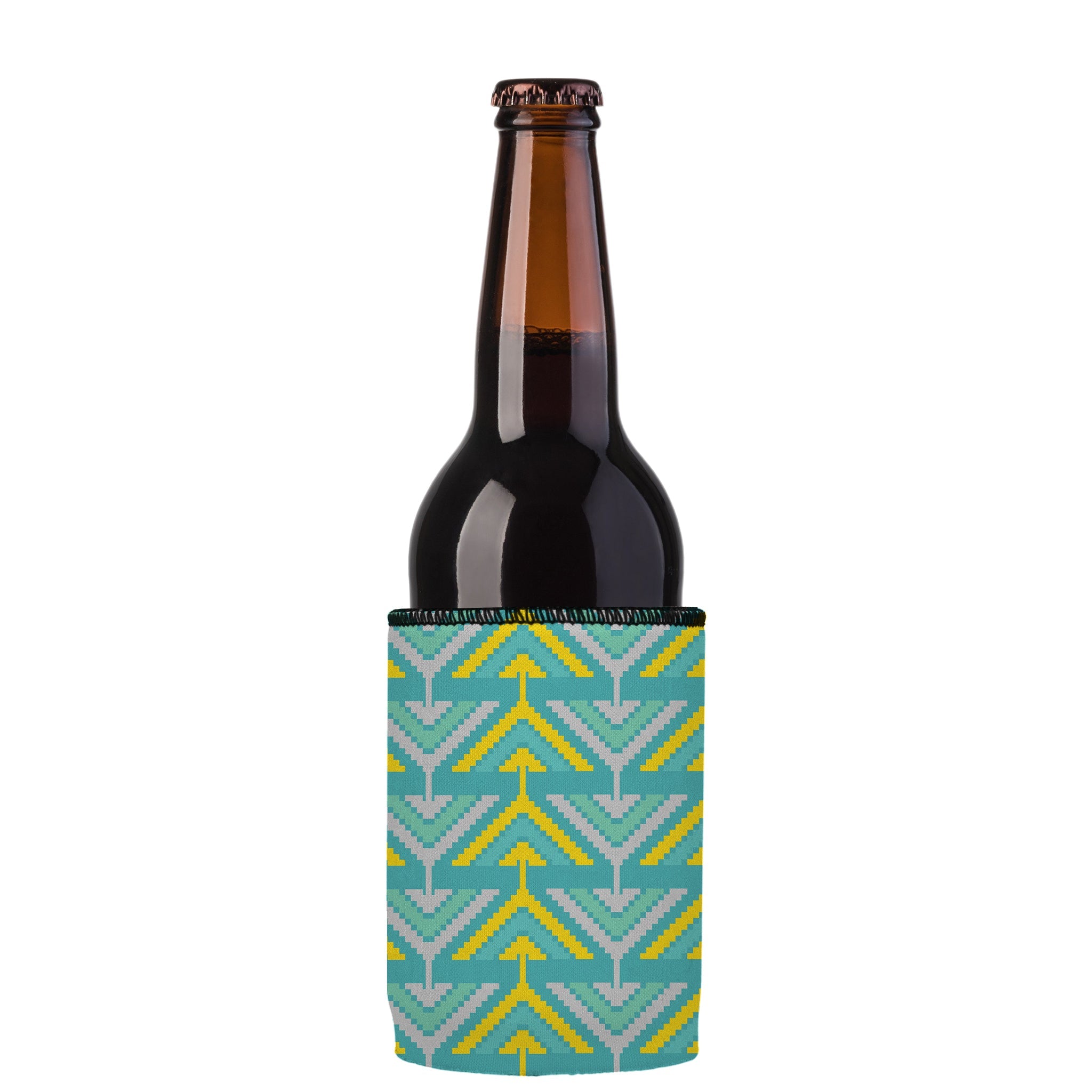 Stubbyz Yellow Tribal Arrows Stubby Cooler 3-Pack