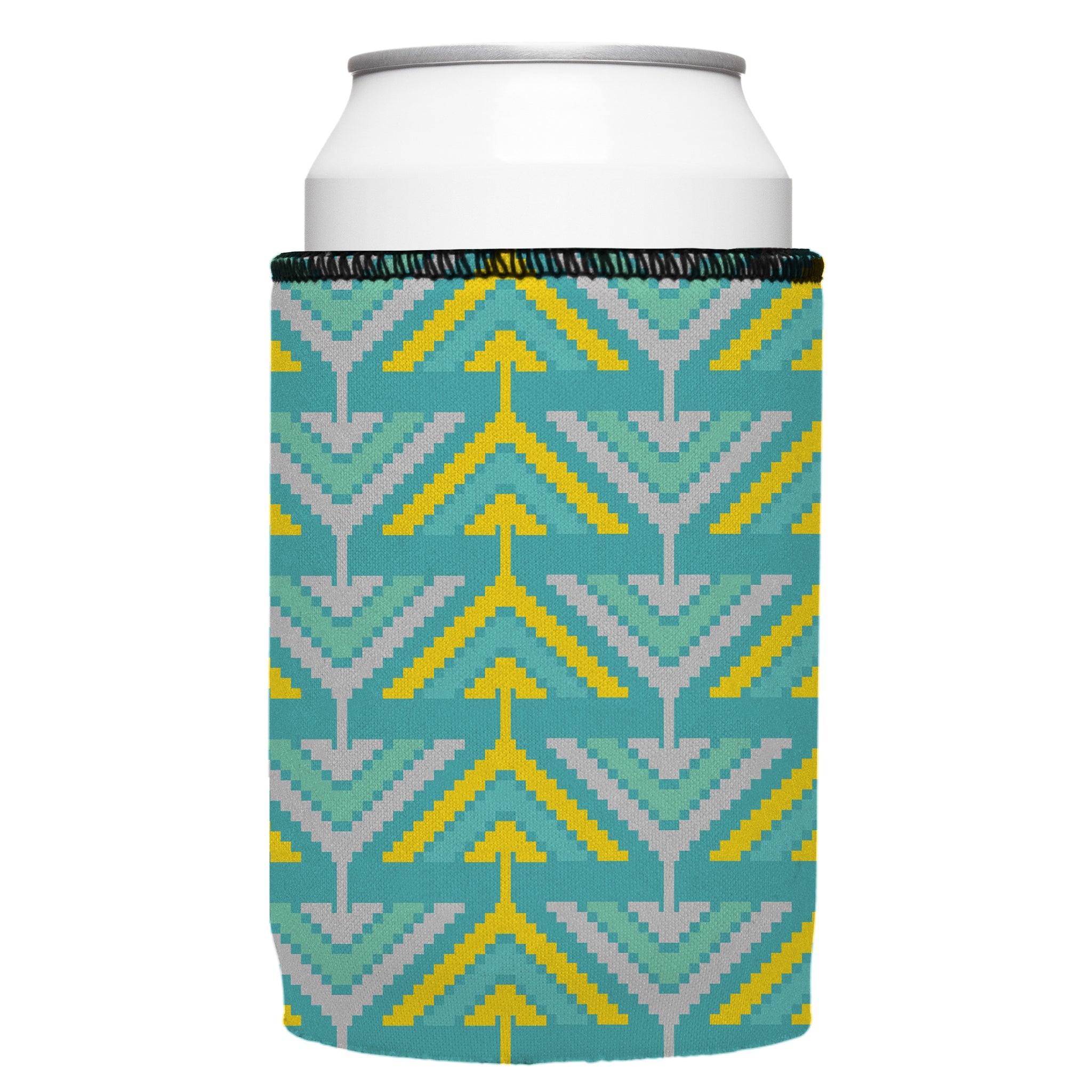 Stubbyz Yellow Tribal Arrows Stubby Cooler 3-Pack