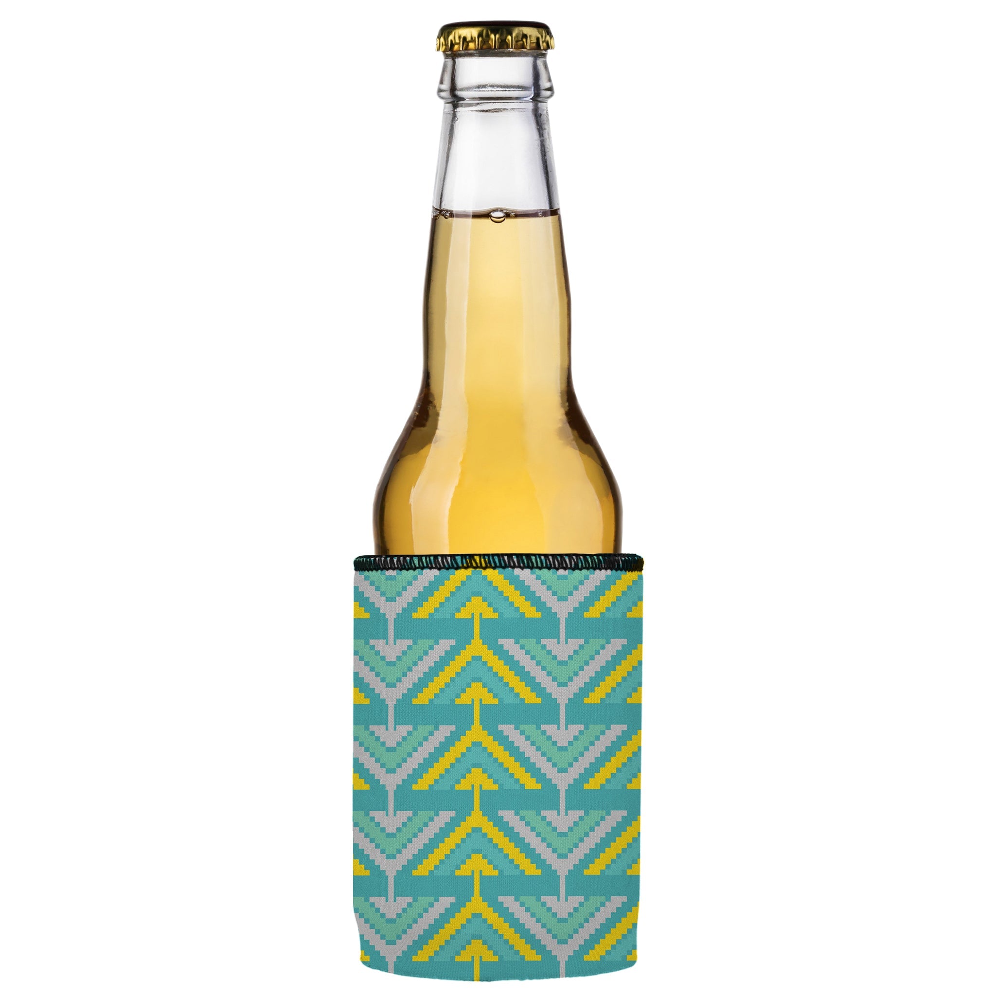 Stubbyz Yellow Tribal Arrows Stubby Cooler 3-Pack