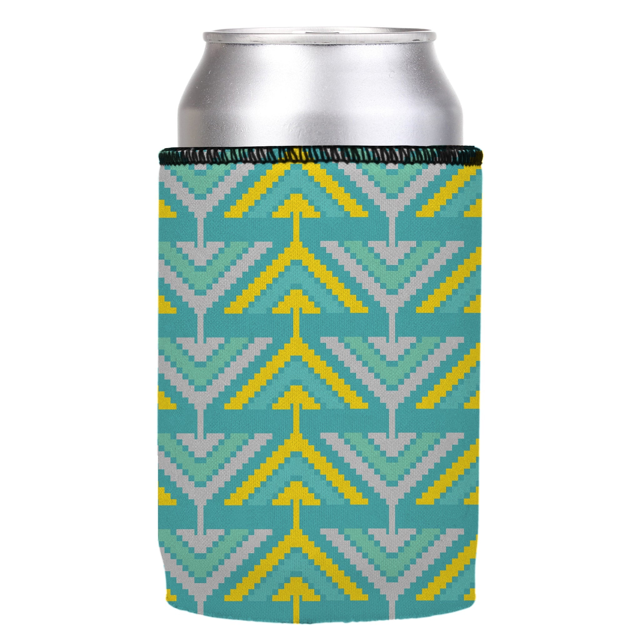 Stubbyz Yellow Tribal Arrows Stubby Cooler 3-Pack
