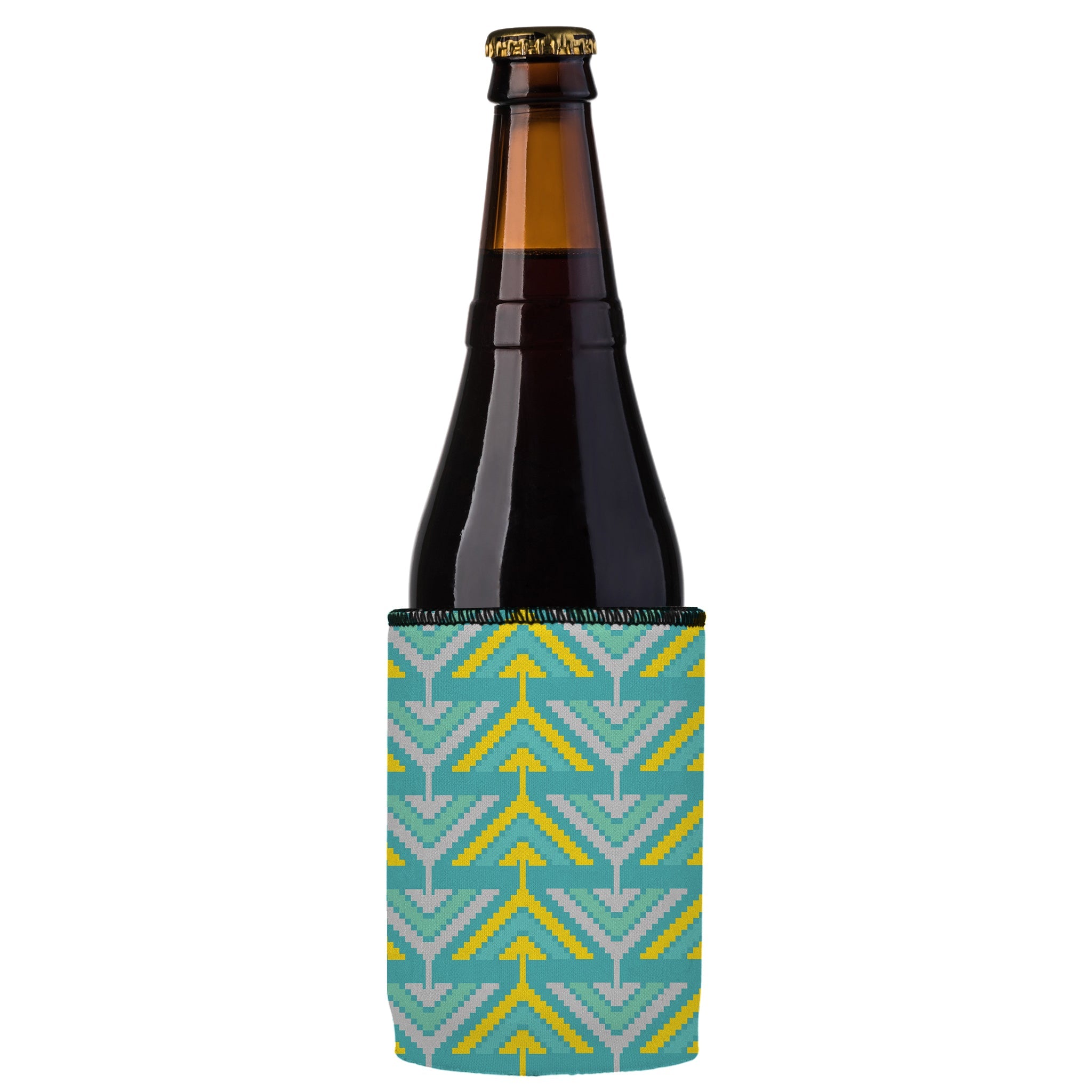 Stubbyz Yellow Tribal Arrows Stubby Cooler 3-Pack