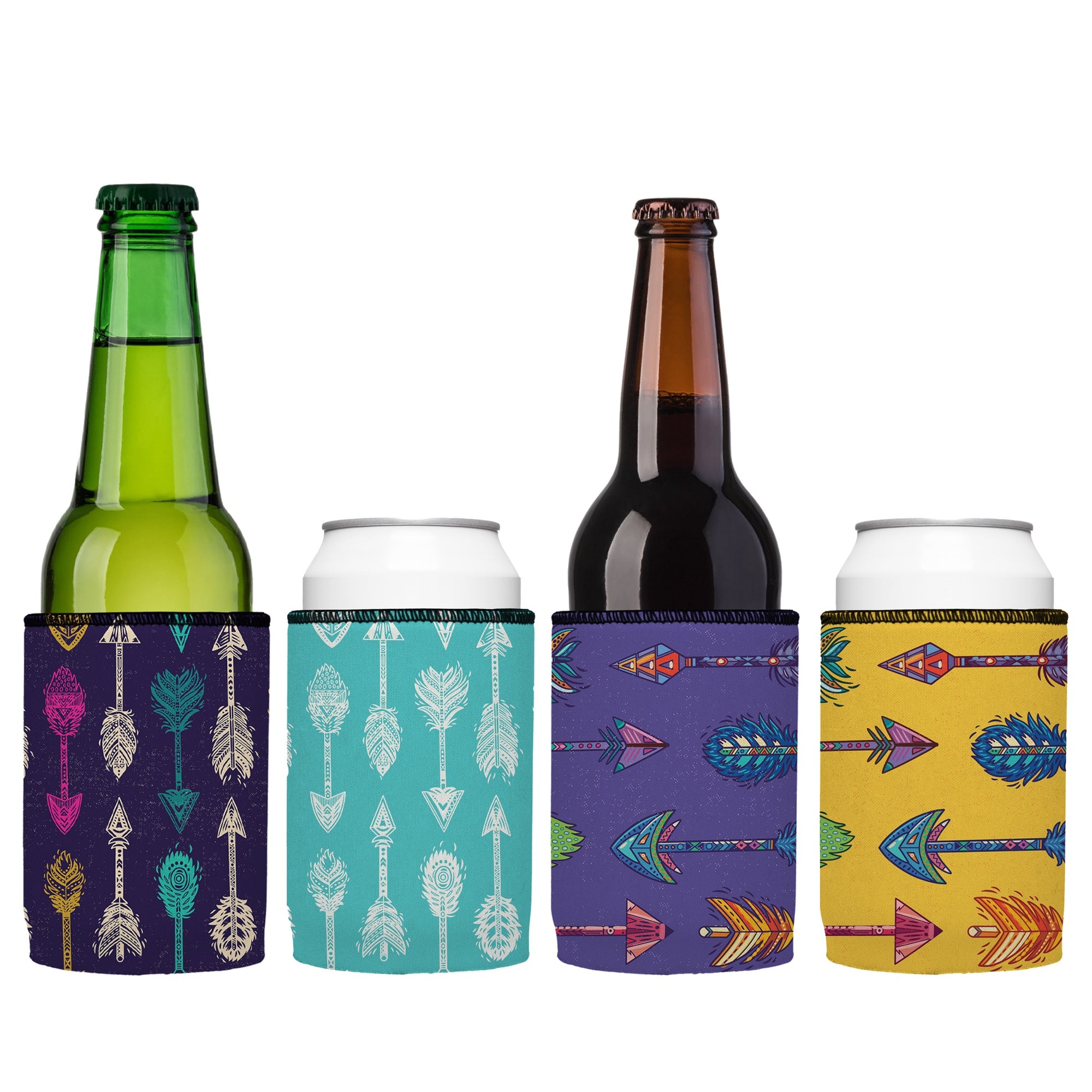 Stubbyz Boho Arrows Stubby Cooler 4-Pack