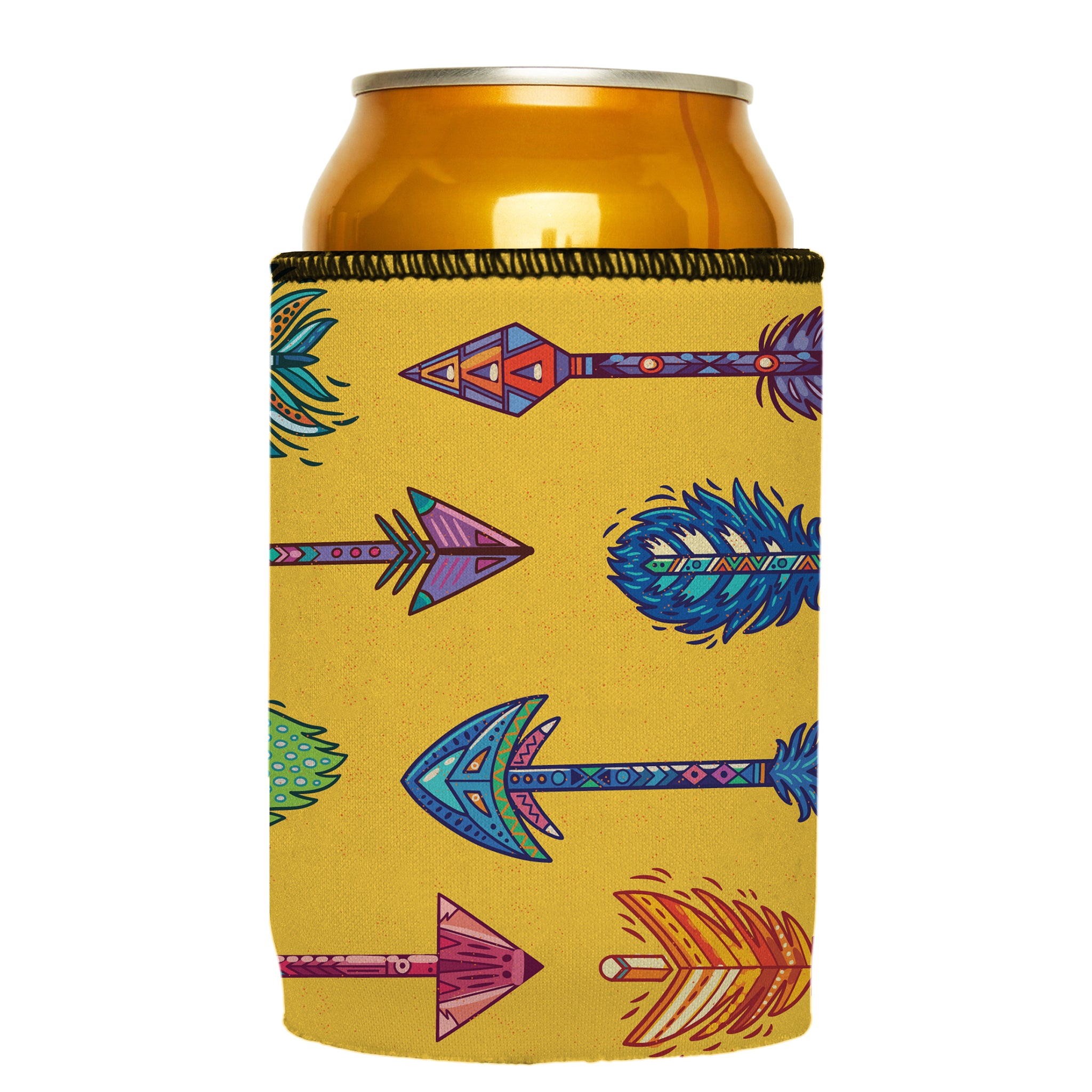 Stubbyz Yellow Boho Arrows Stubby Cooler