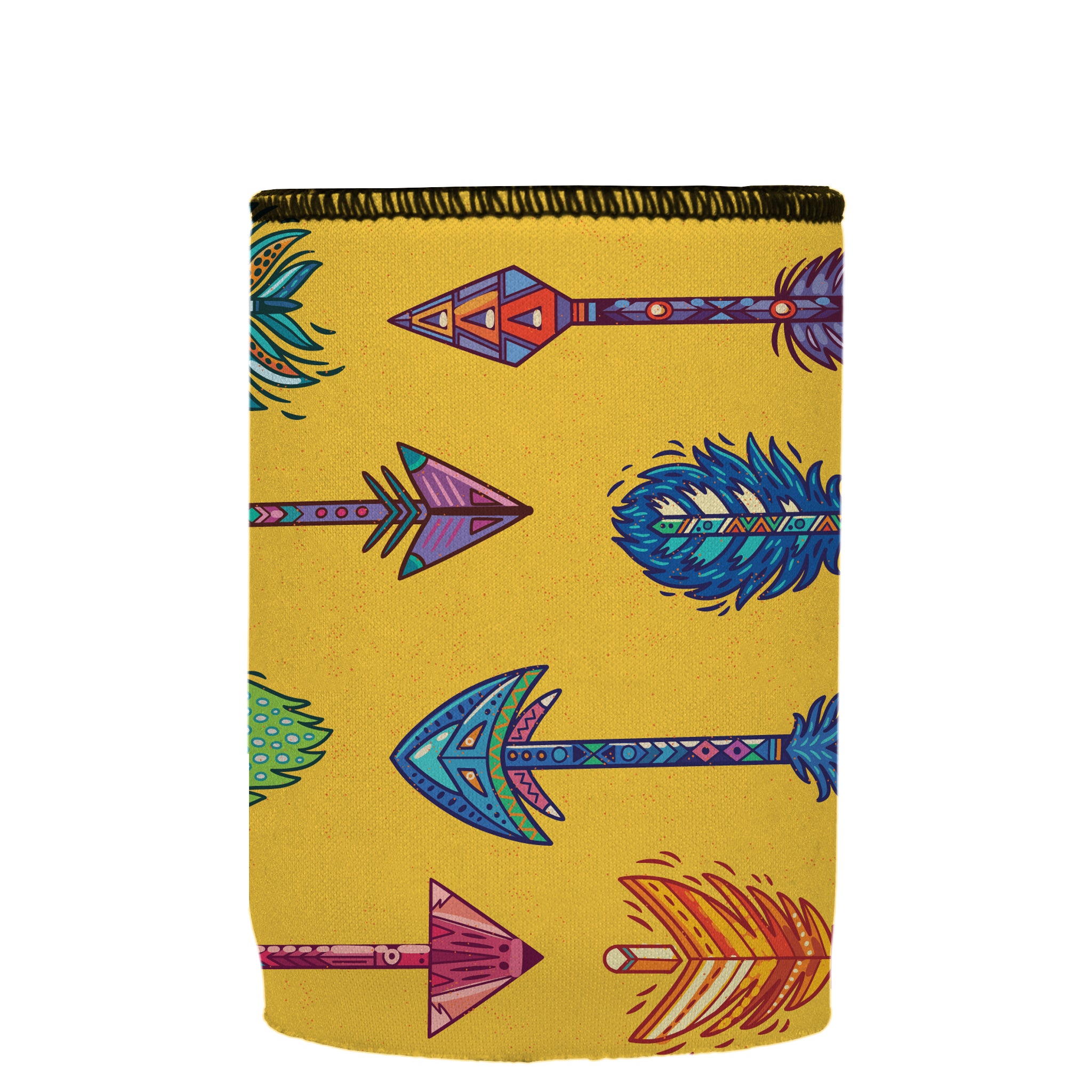 Stubbyz Yellow Boho Arrows Stubby Cooler