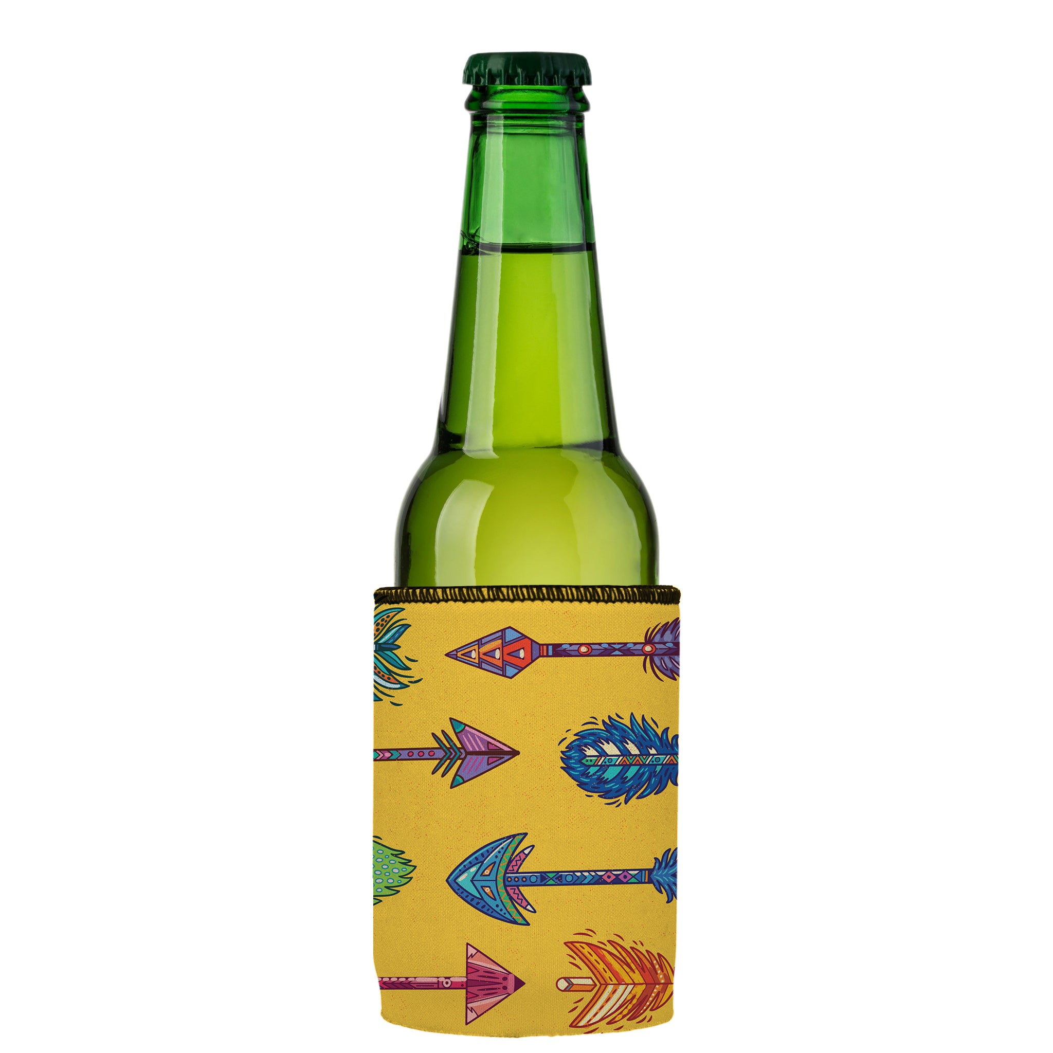 Stubbyz Yellow Boho Arrows Stubby Cooler