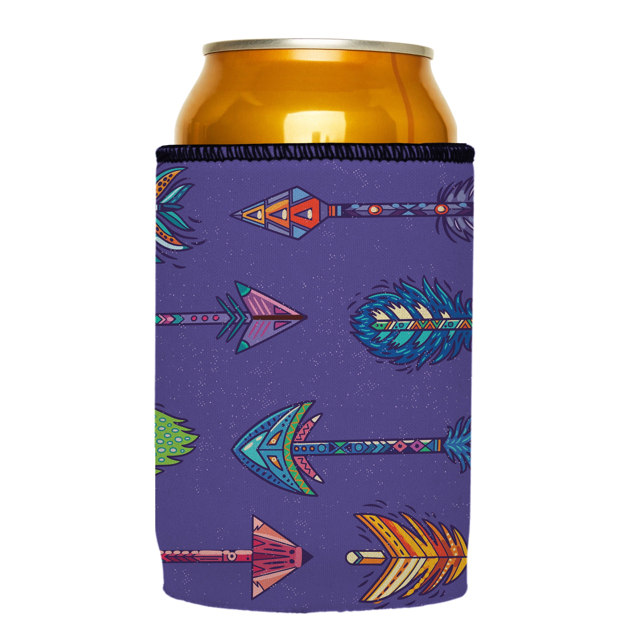 Stubbyz Purple Boho Arrows Stubby Cooler