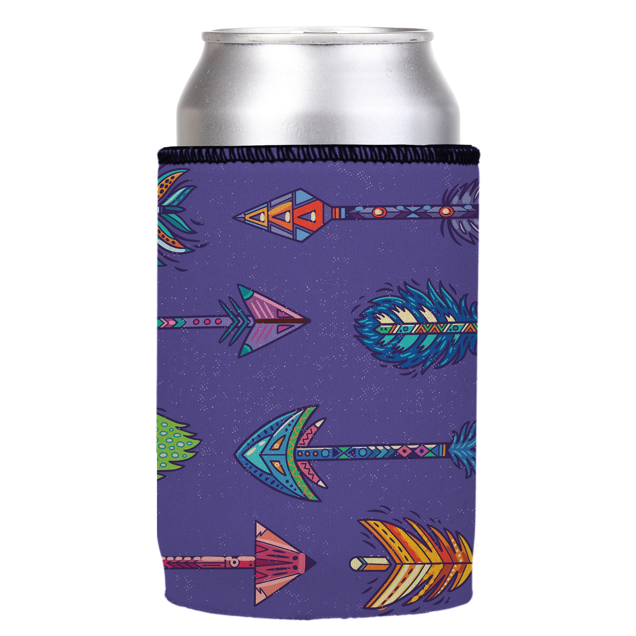 Stubbyz Purple Boho Arrows Stubby Cooler